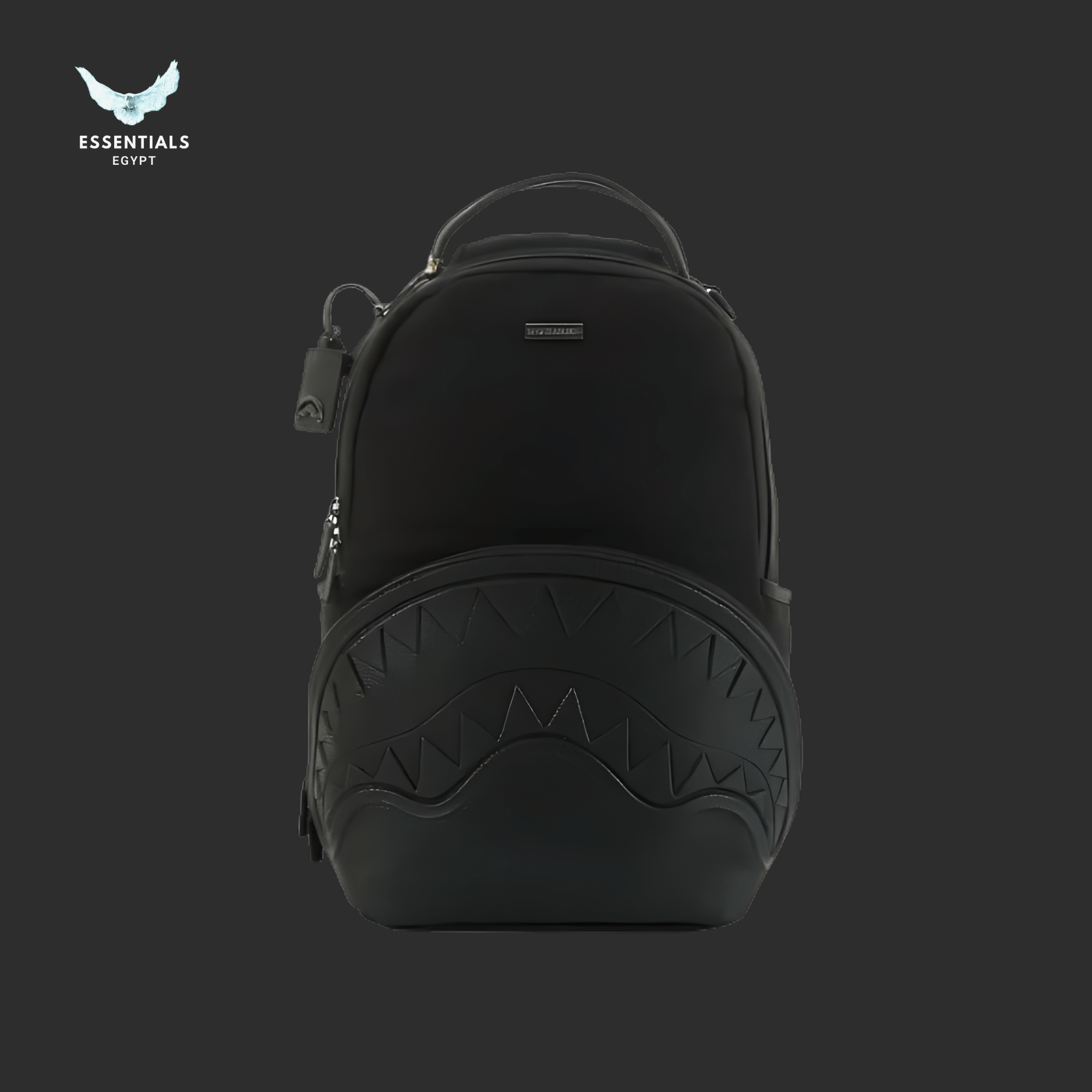 Sprayground Backpack – Stealth Black Shark - ESSENTIALS EGYPT
