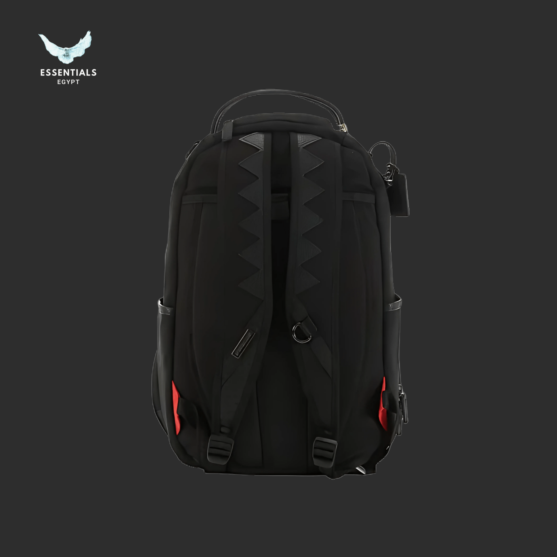 Sprayground Backpack – Stealth Black Shark - ESSENTIALS EGYPT