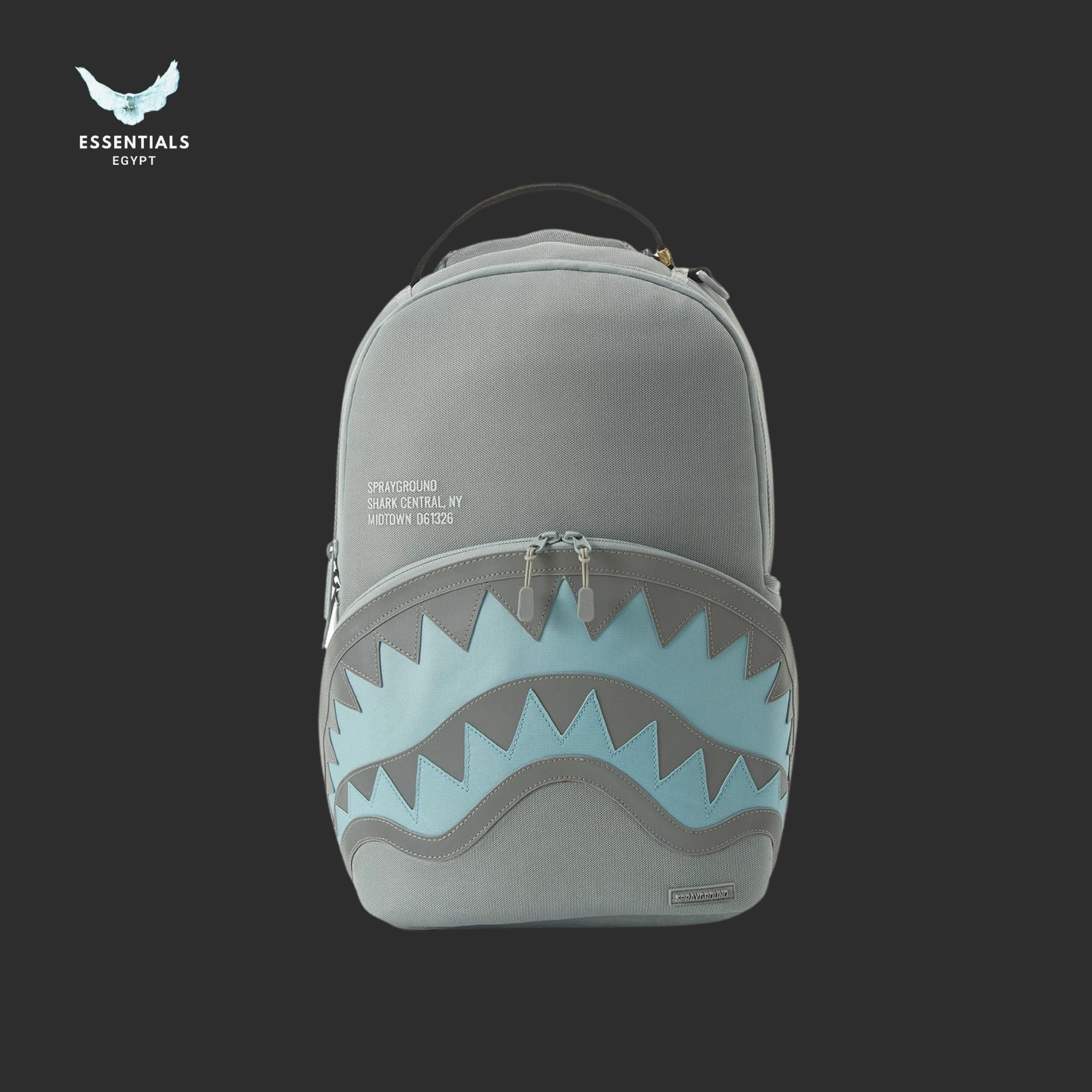 Sprayground Backpack – Grey Aqua Shark
