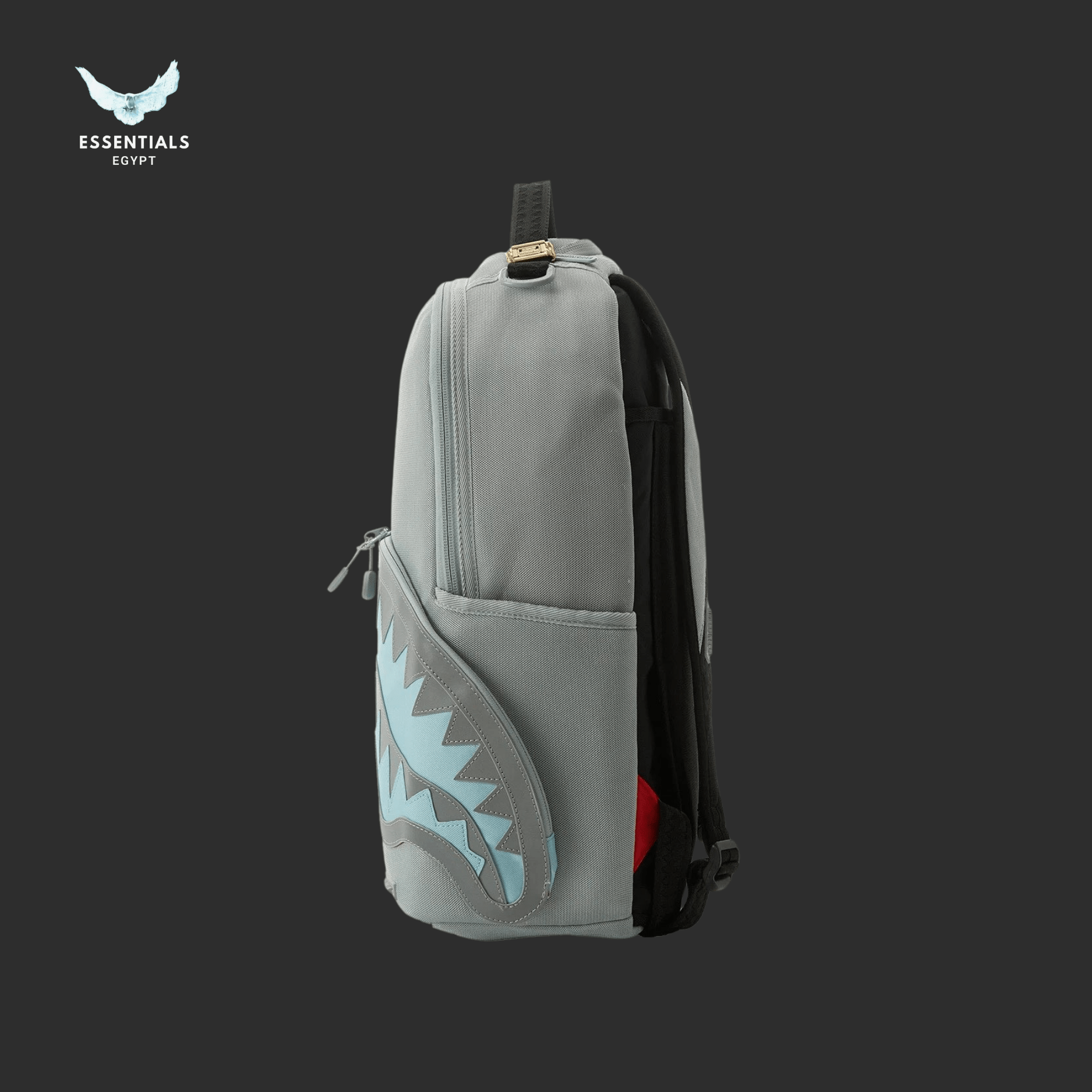 Sprayground Backpack – Grey Aqua Shark - ESSENTIALS EGYPT
