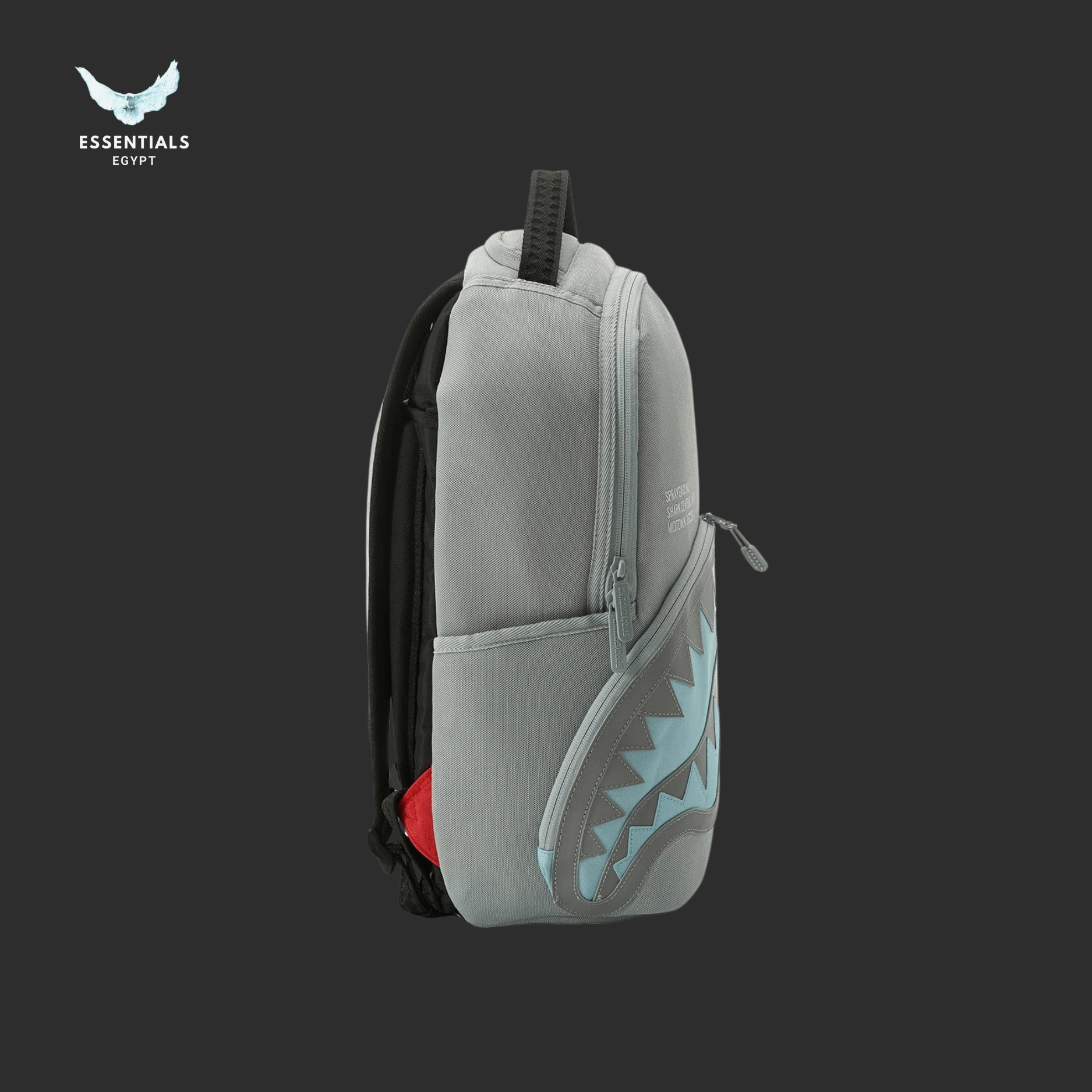 Sprayground Backpack – Grey Aqua Shark - ESSENTIALS EGYPT