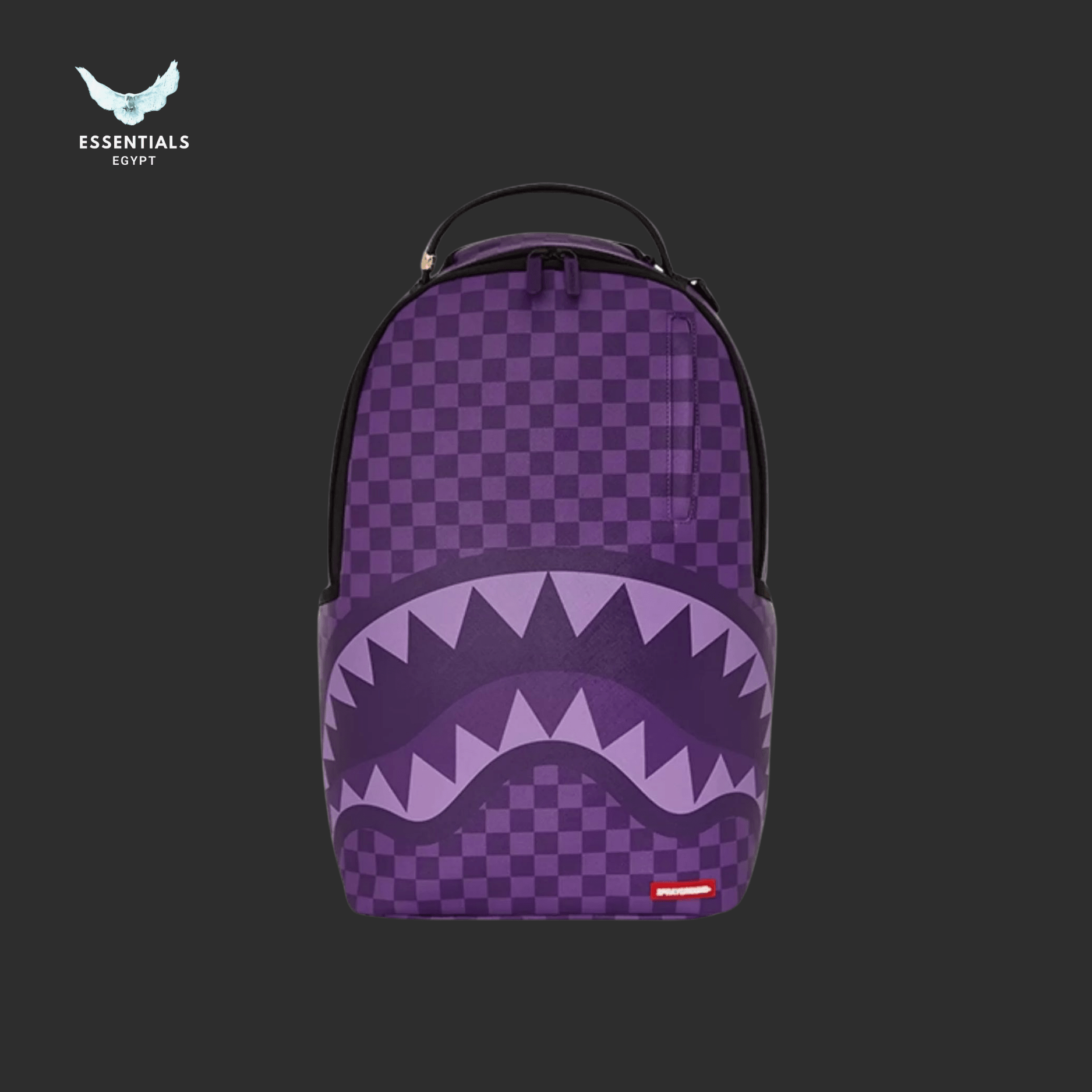 Sprayground Backpack – Purple Checkered Shark - ESSENTIALS EGYPT