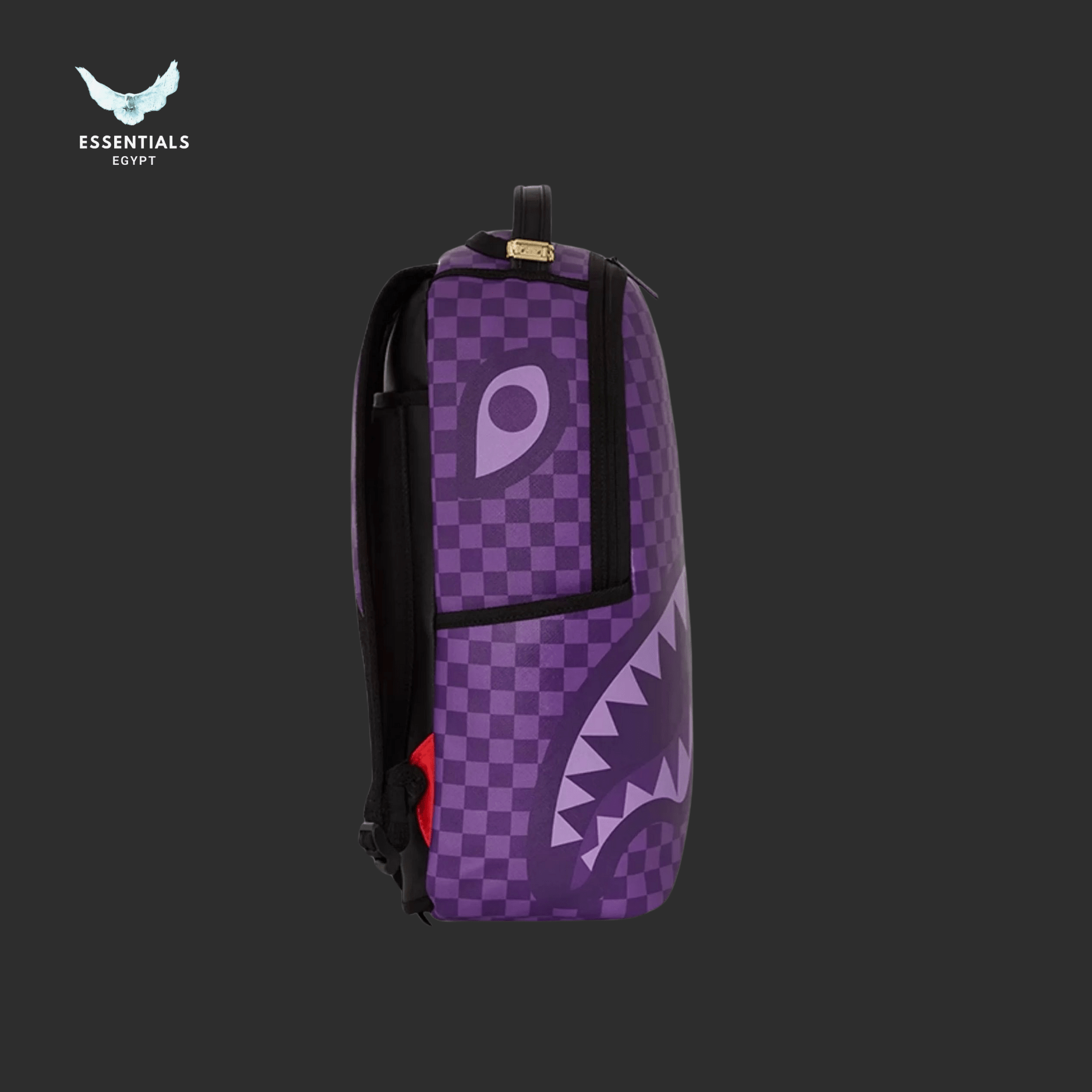 Sprayground Backpack – Purple Checkered Shark - ESSENTIALS EGYPT
