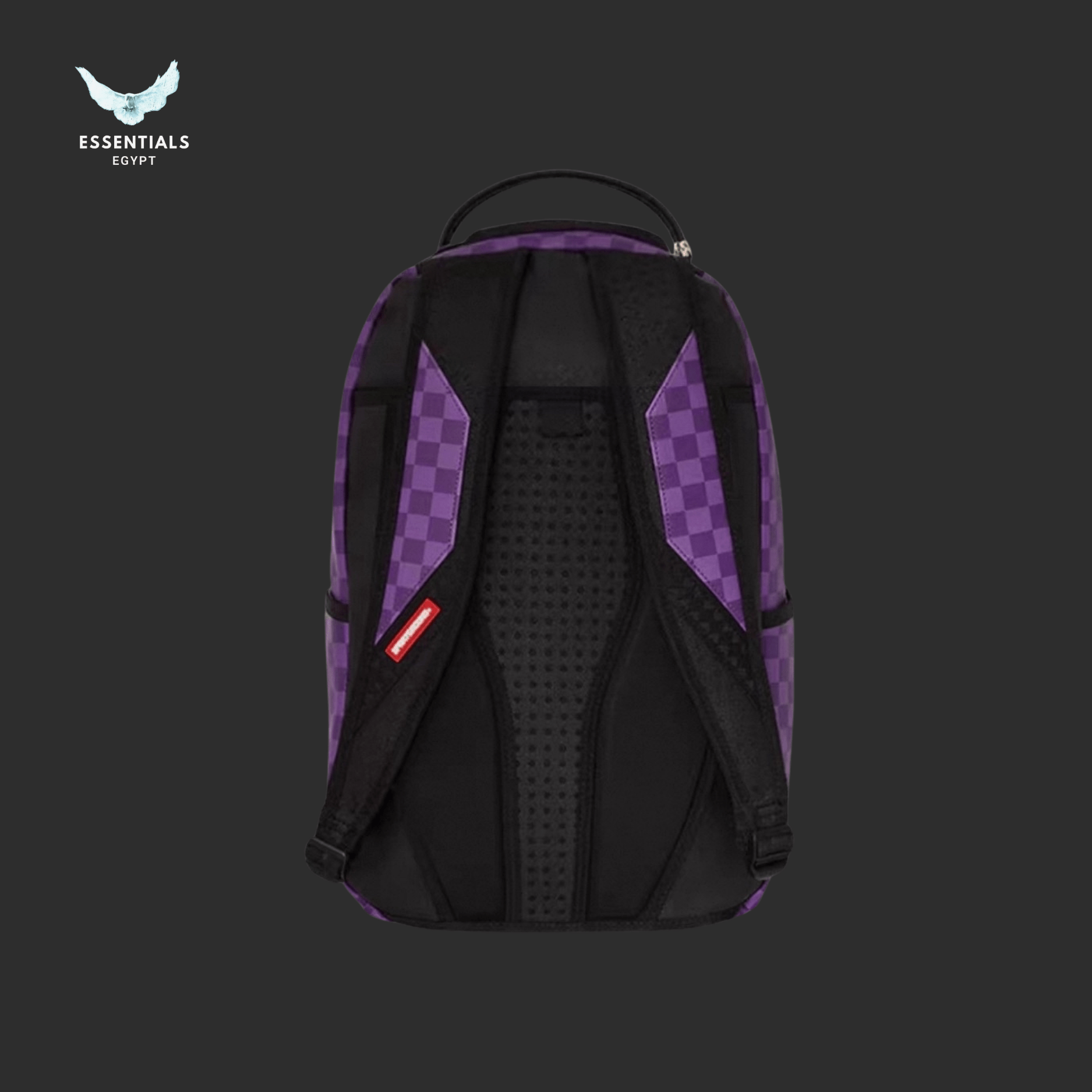 Sprayground Backpack – Purple Checkered Shark - ESSENTIALS EGYPT