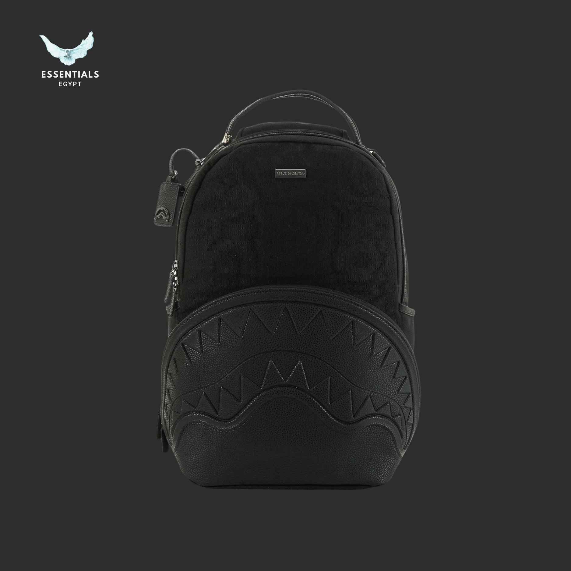 Sprayground Backpack – Blackout Shark - ESSENTIALS EGYPT