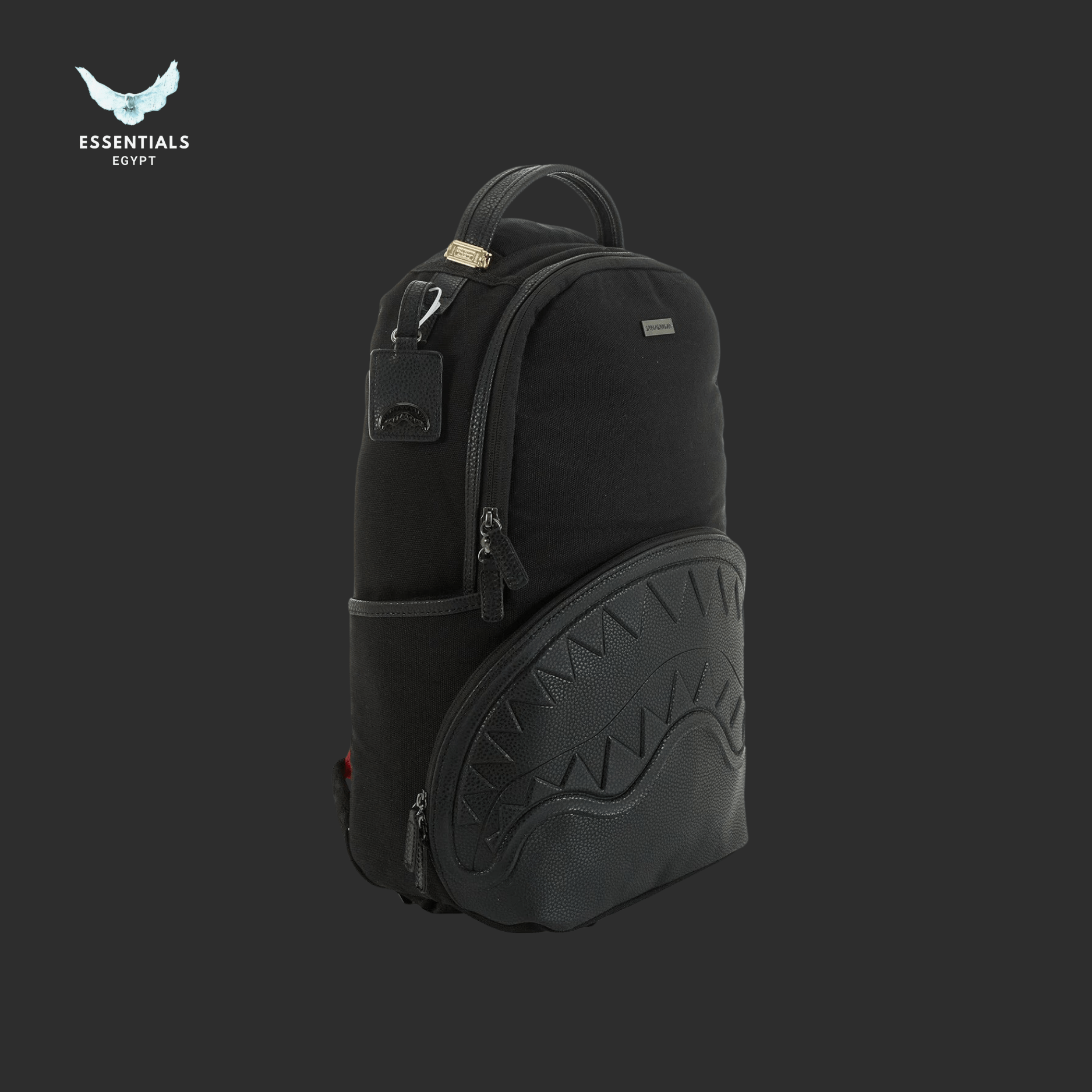 Sprayground Backpack – Blackout Shark - ESSENTIALS EGYPT