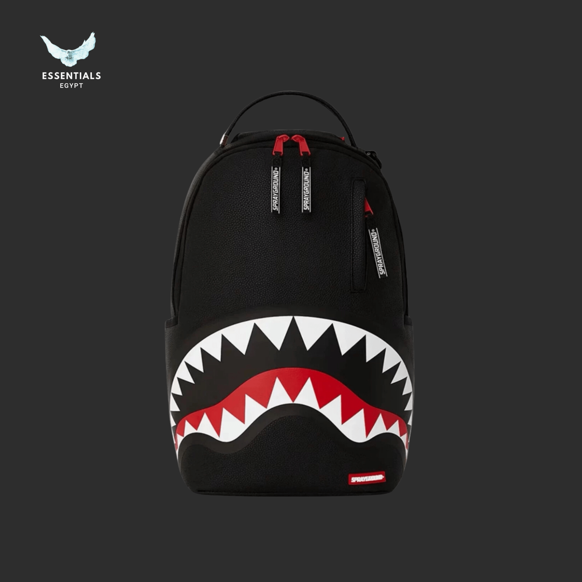 Sprayground Backpack – Shark Black - ESSENTIALS EGYPT