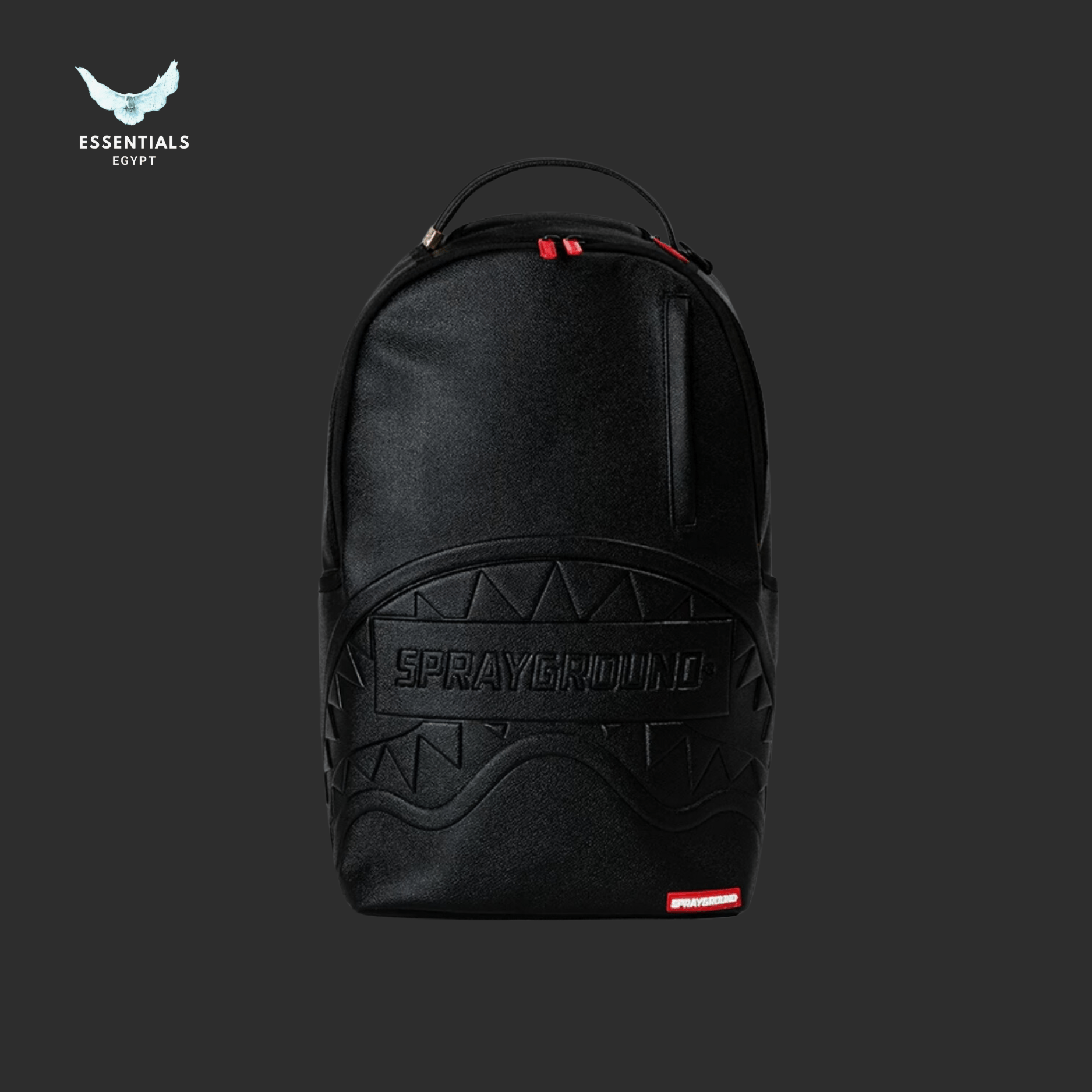 Sprayground Backpack – Shark Full Black - ESSENTIALS EGYPT