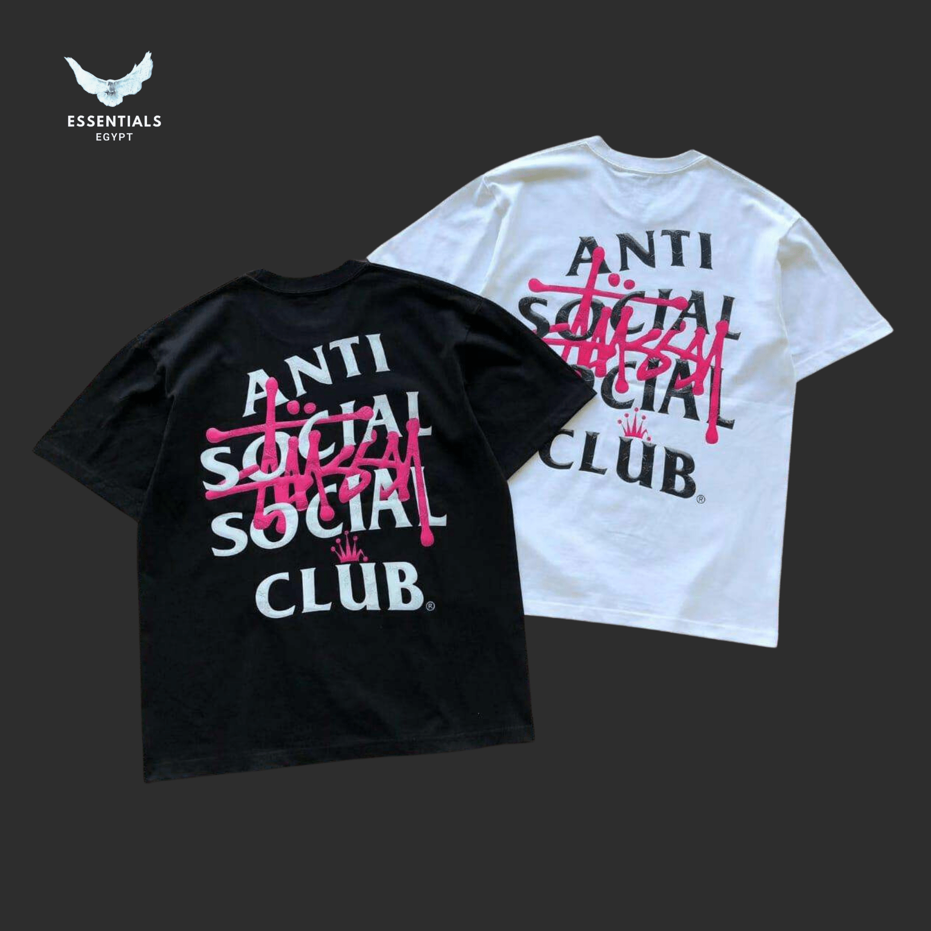 Stüssy x ASSC T-Shirt – Double Logo - ESSENTIALS EGYPT