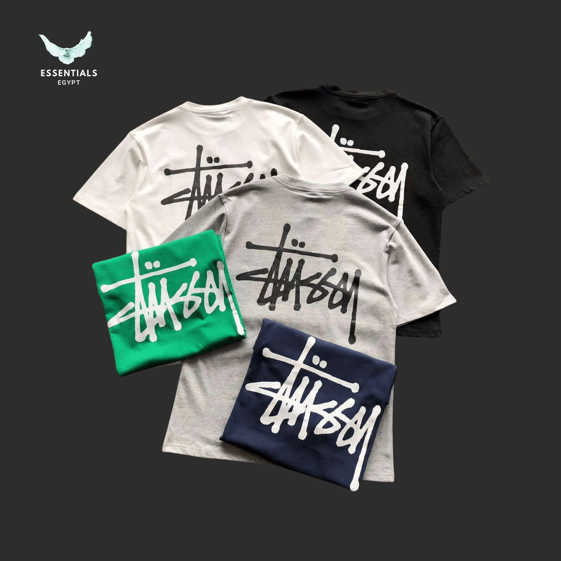 Stüssy T-Shirt – Basic Logo - ESSENTIALS EGYPT