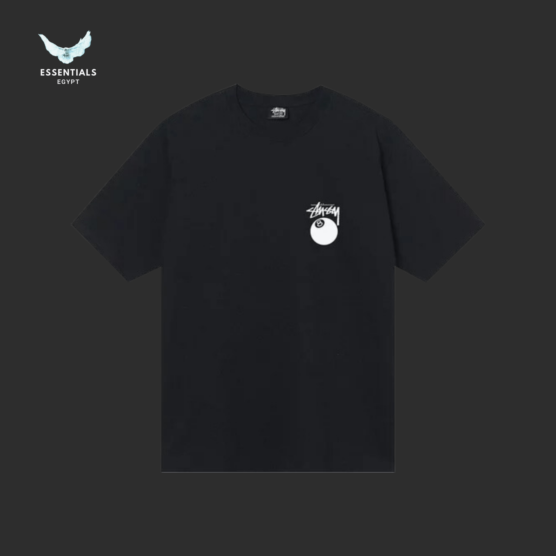 Stüssy T-Shirt – Billiards Ball Graphic - ESSENTIALS EGYPT