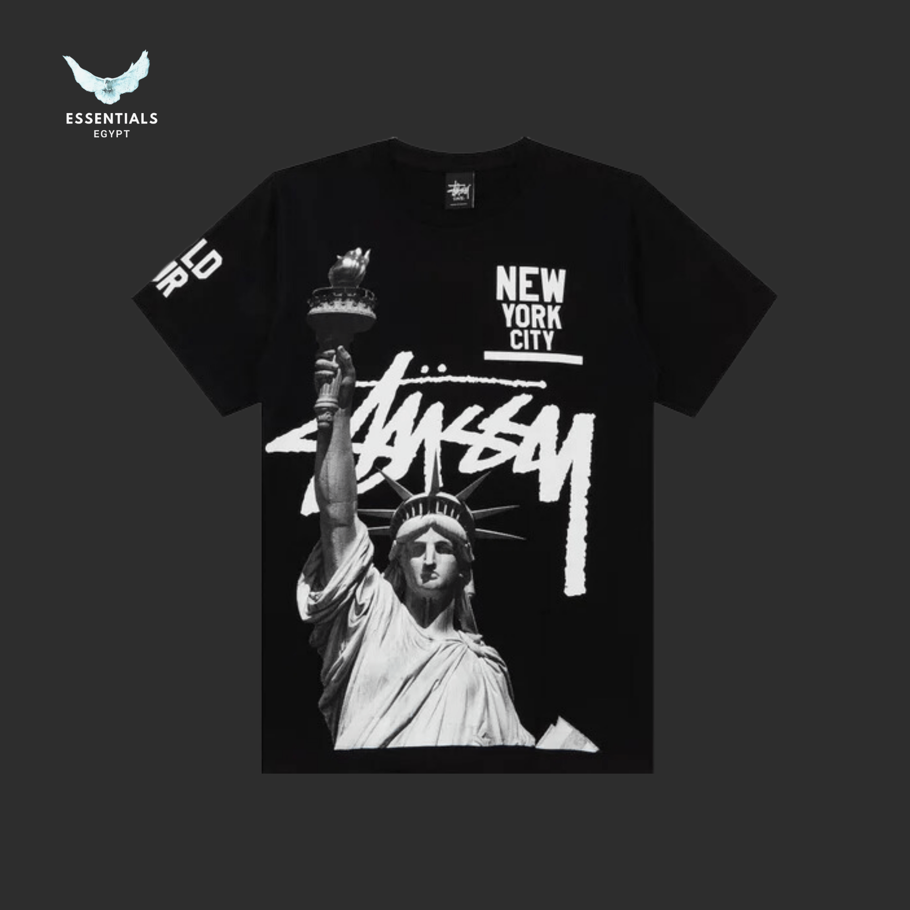 Stüssy T-Shirt – Liberty NYC Print - ESSENTIALS EGYPT