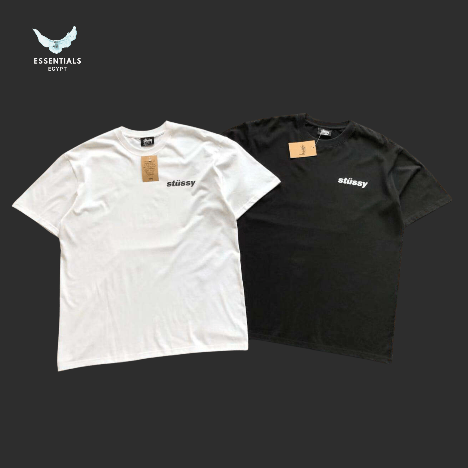 Stüssy T-Shirt – Popsicle Minimal Logo - ESSENTIALS EGYPT