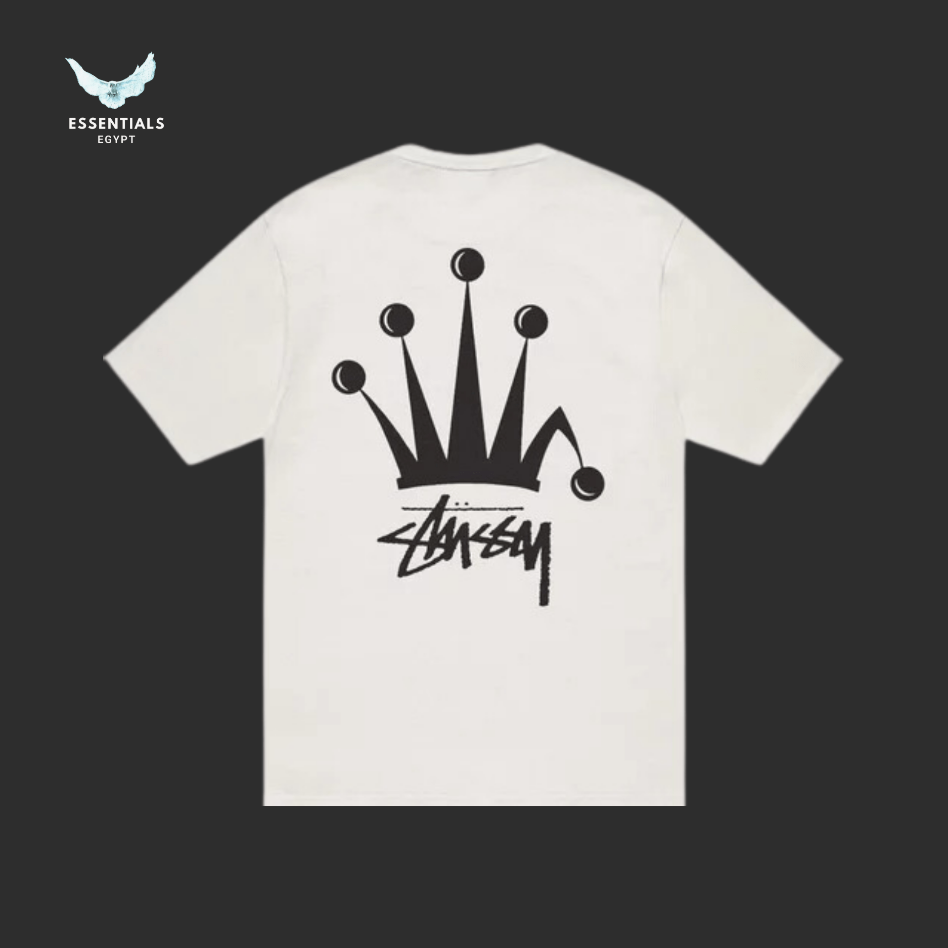 Stüssy T-Shirt – Regal Crown Pigment Dyed - ESSENTIALS EGYPT