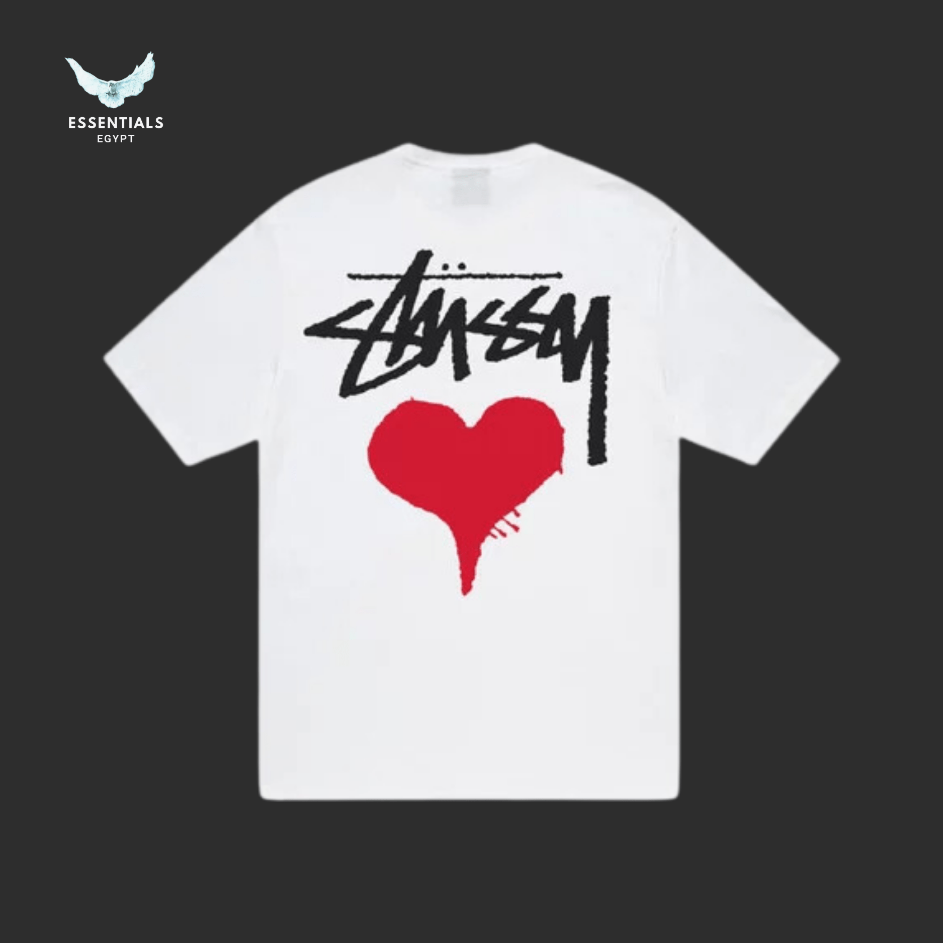 Stüssy Stock Heart Tee Egypt | Essentials EG