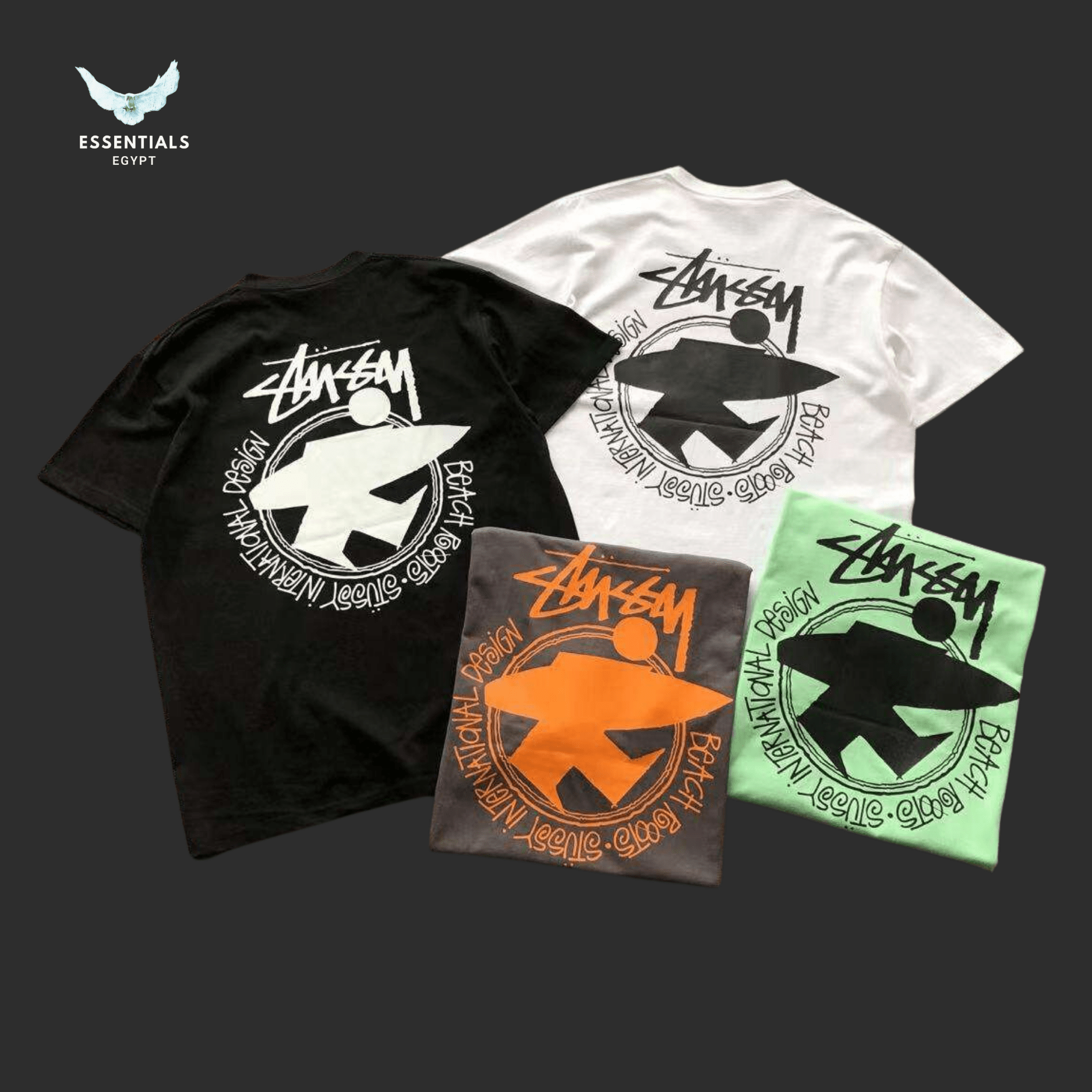 Stüssy T-Shirt – Beach Roots Dyed - ESSENTIALS EGYPT