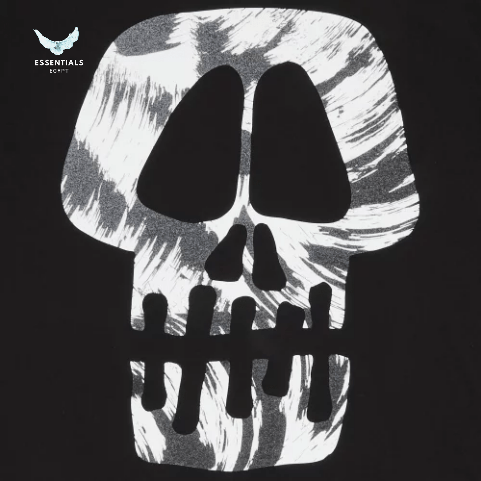 Stüssy T-Shirt – Brush Skull Black - ESSENTIALS EGYPT