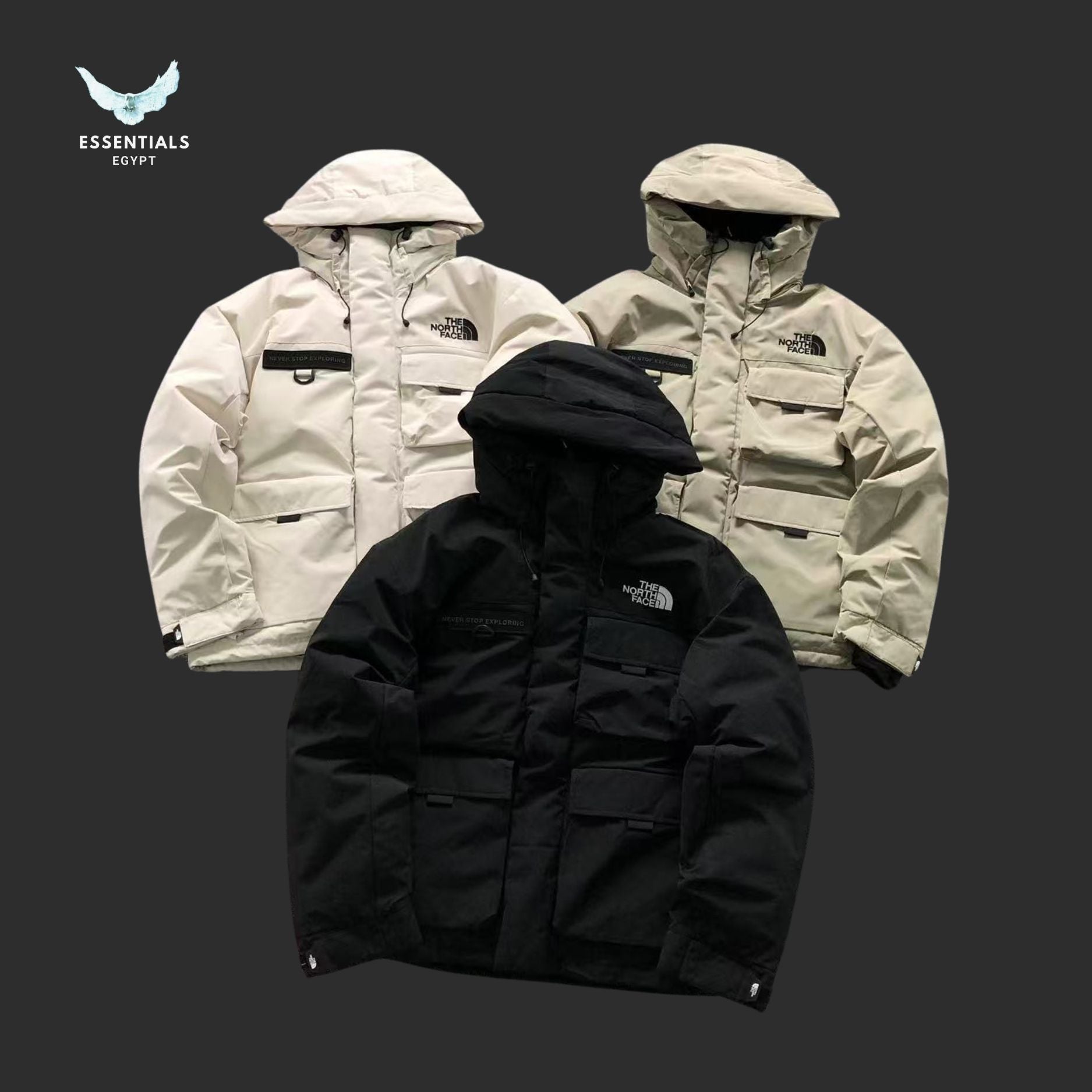 TNF DOWN JACKETS 4108020377 - ESSENTIALS EGYPT