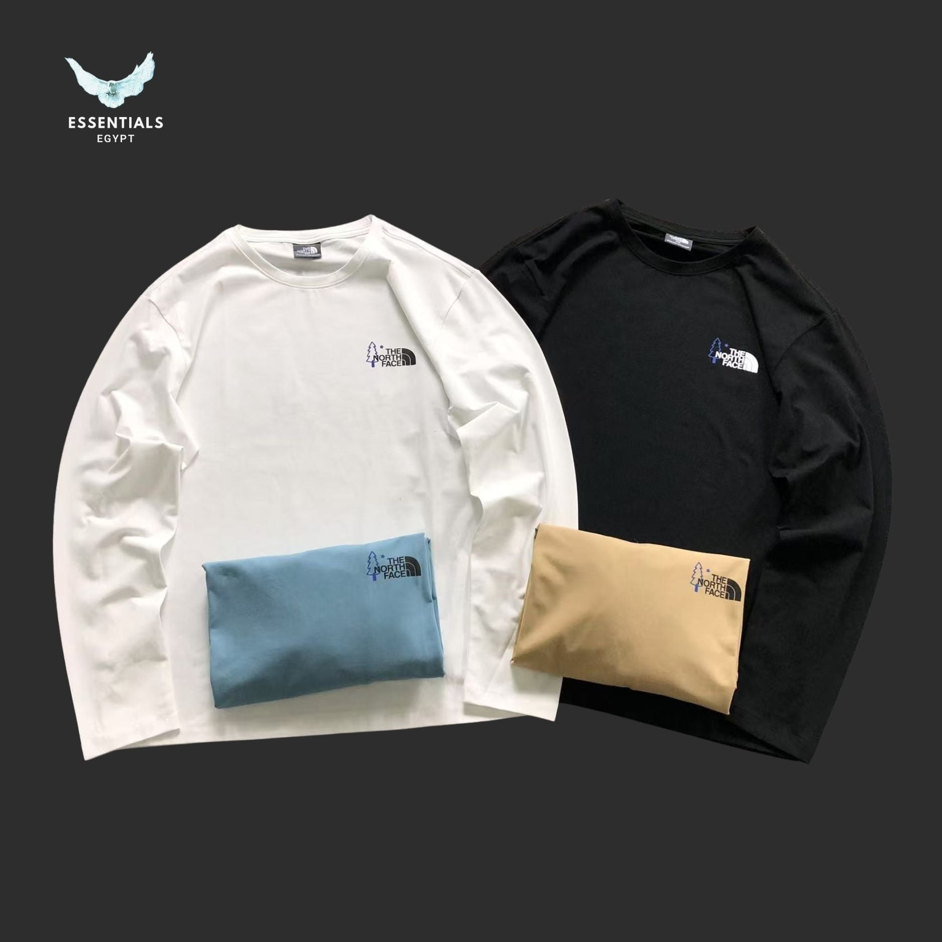 The North Face Long Sleeve Tee – Mini Mountain Logo - ESSENTIALS EGYPT