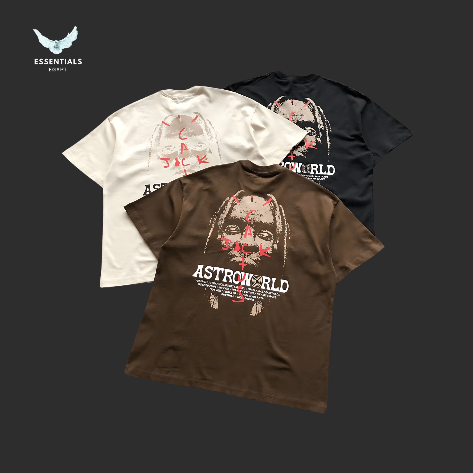 Travis Scott T-Shirt – Astroworld - ESSENTIALS EGYPT