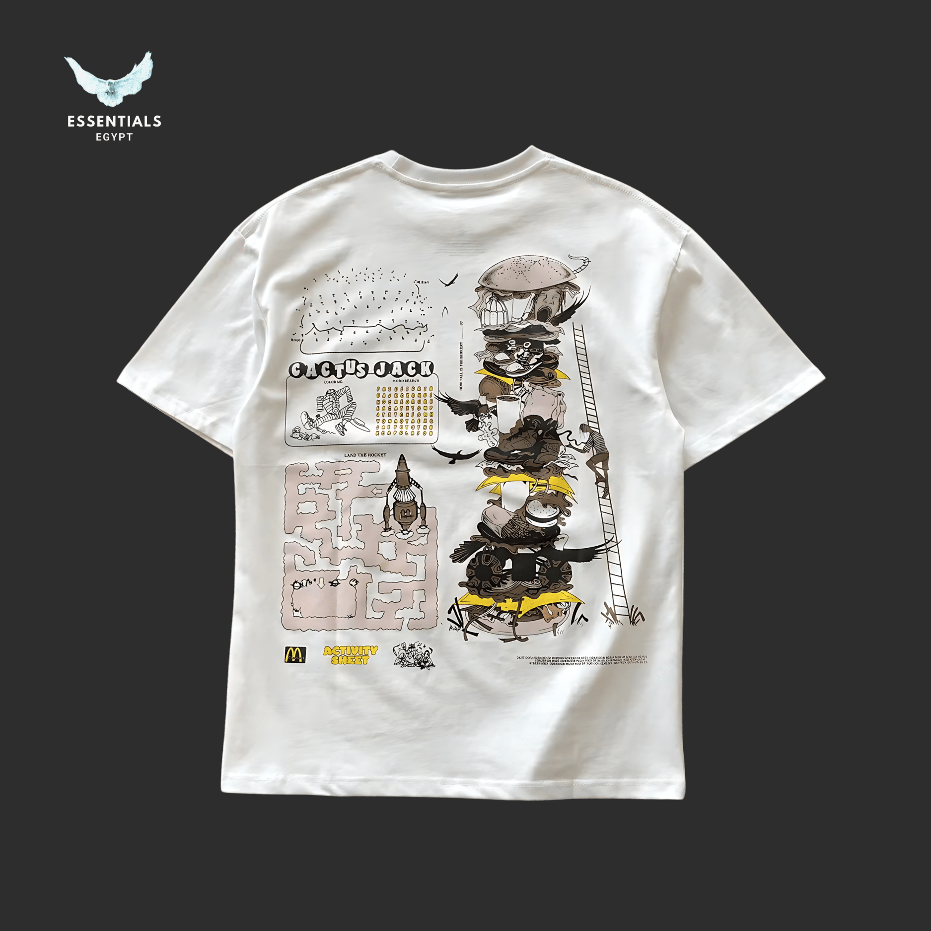 Travis Scott x McDonald’s T-Shirt – Connect the Dots - ESSENTIALS EGYPT