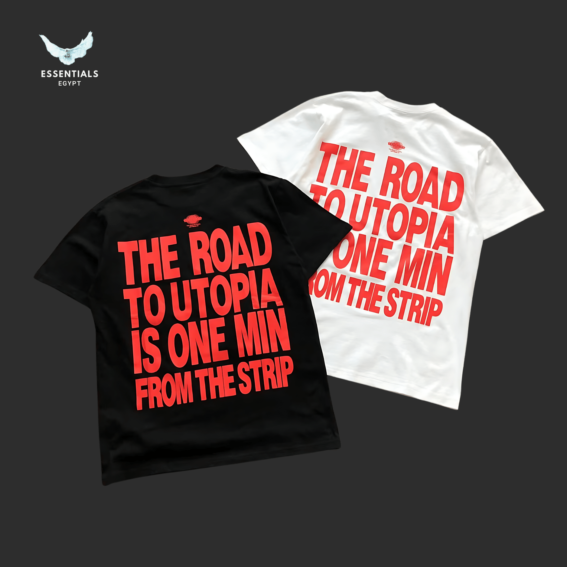 Travis Scott T-Shirt – Road to Utopia - ESSENTIALS EGYPT