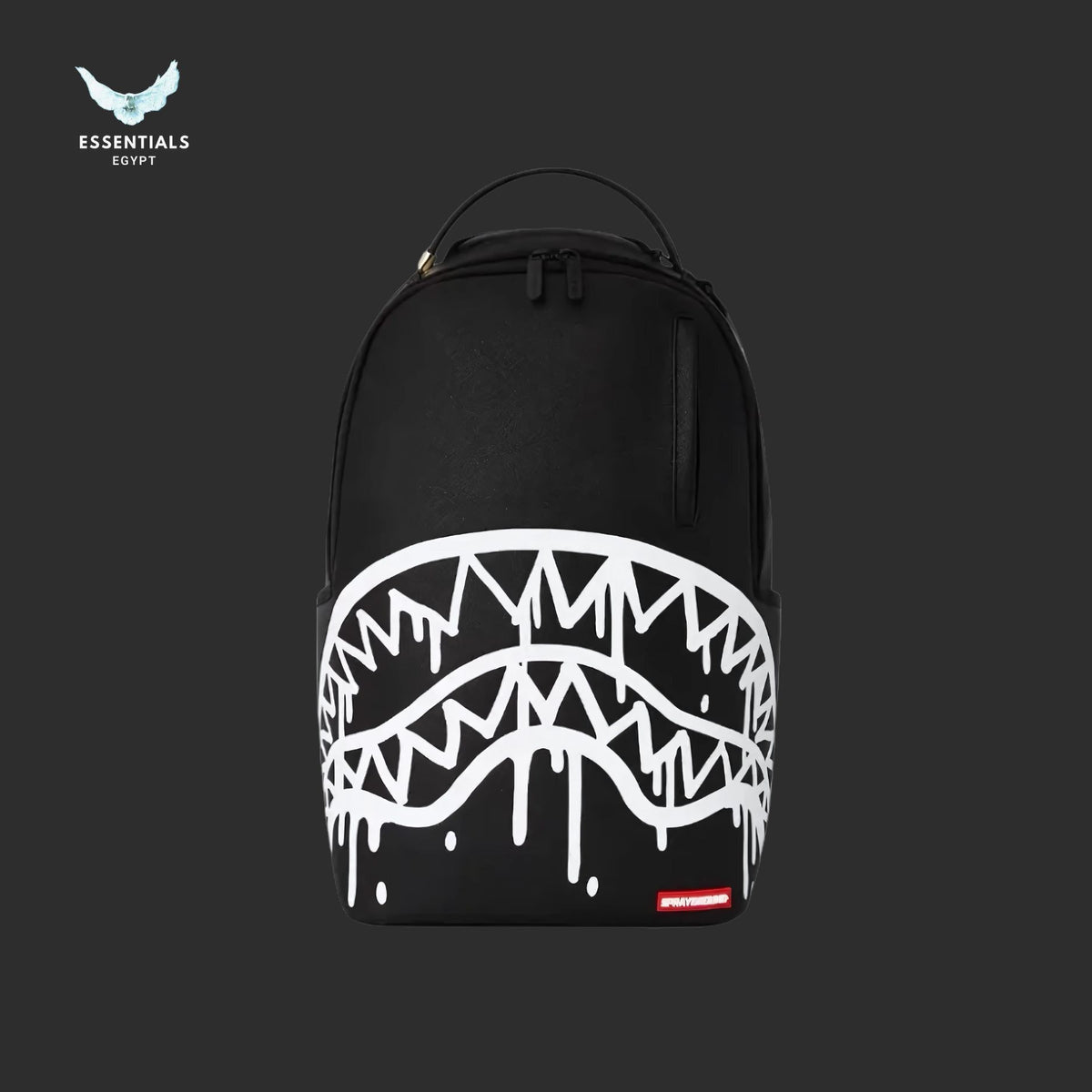 Sprayground White Drip Shark Backpack Egypt | Essentials EG