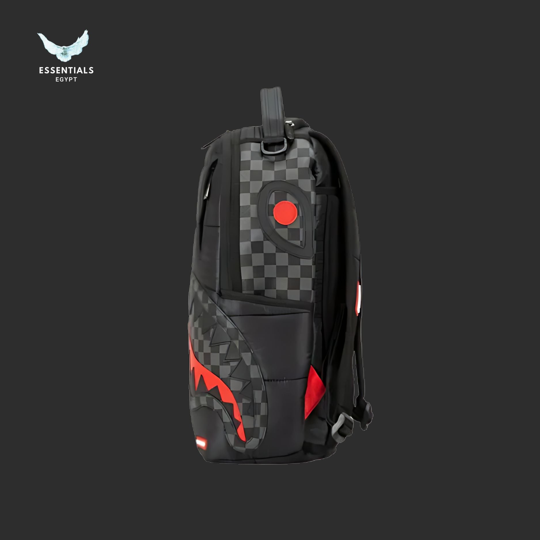 Sprayground Backpack – Black Carbon Shark - ESSENTIALS EGYPT