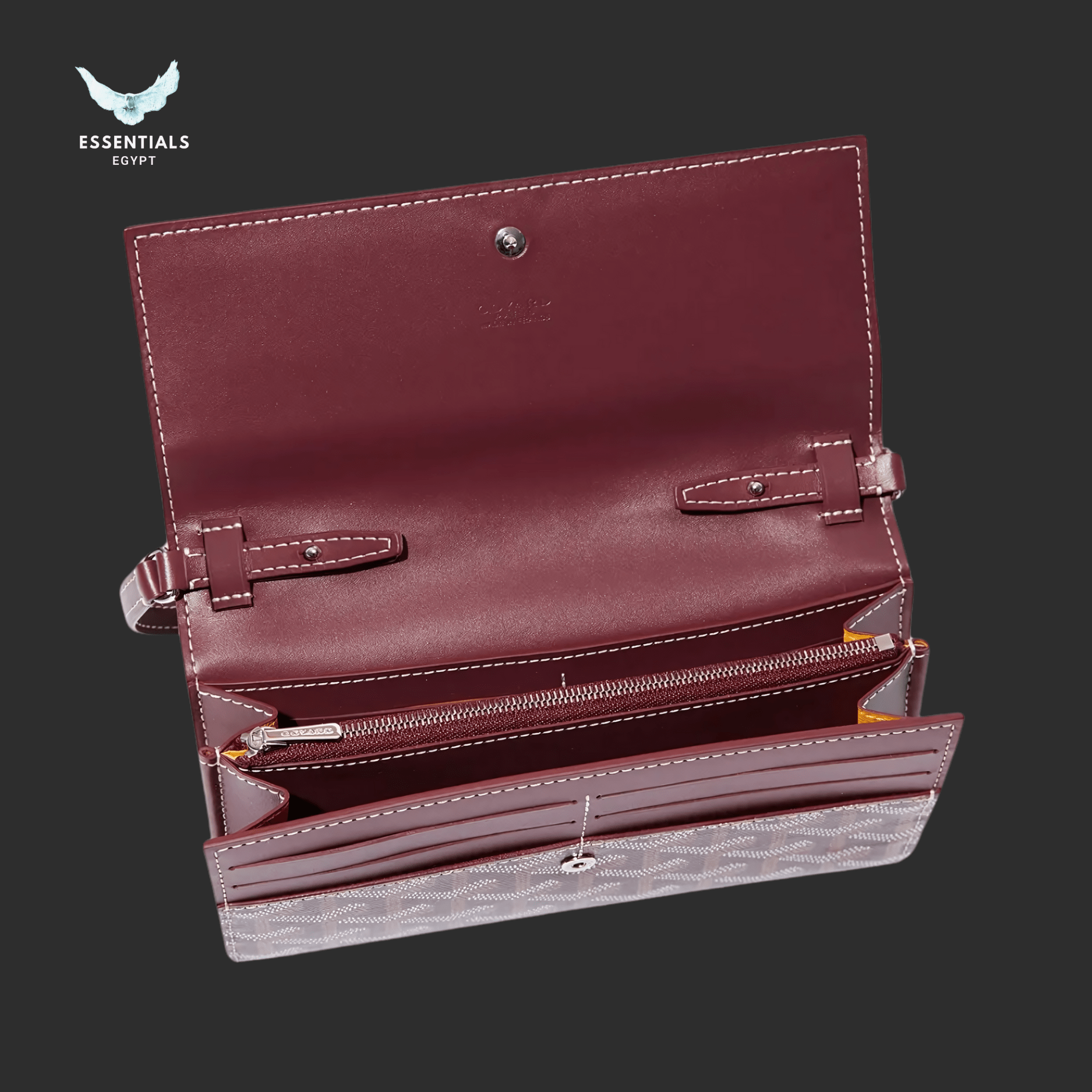 Goyard Varenne Continental Wallet – Burgundy - ESSENTIALS EGYPT