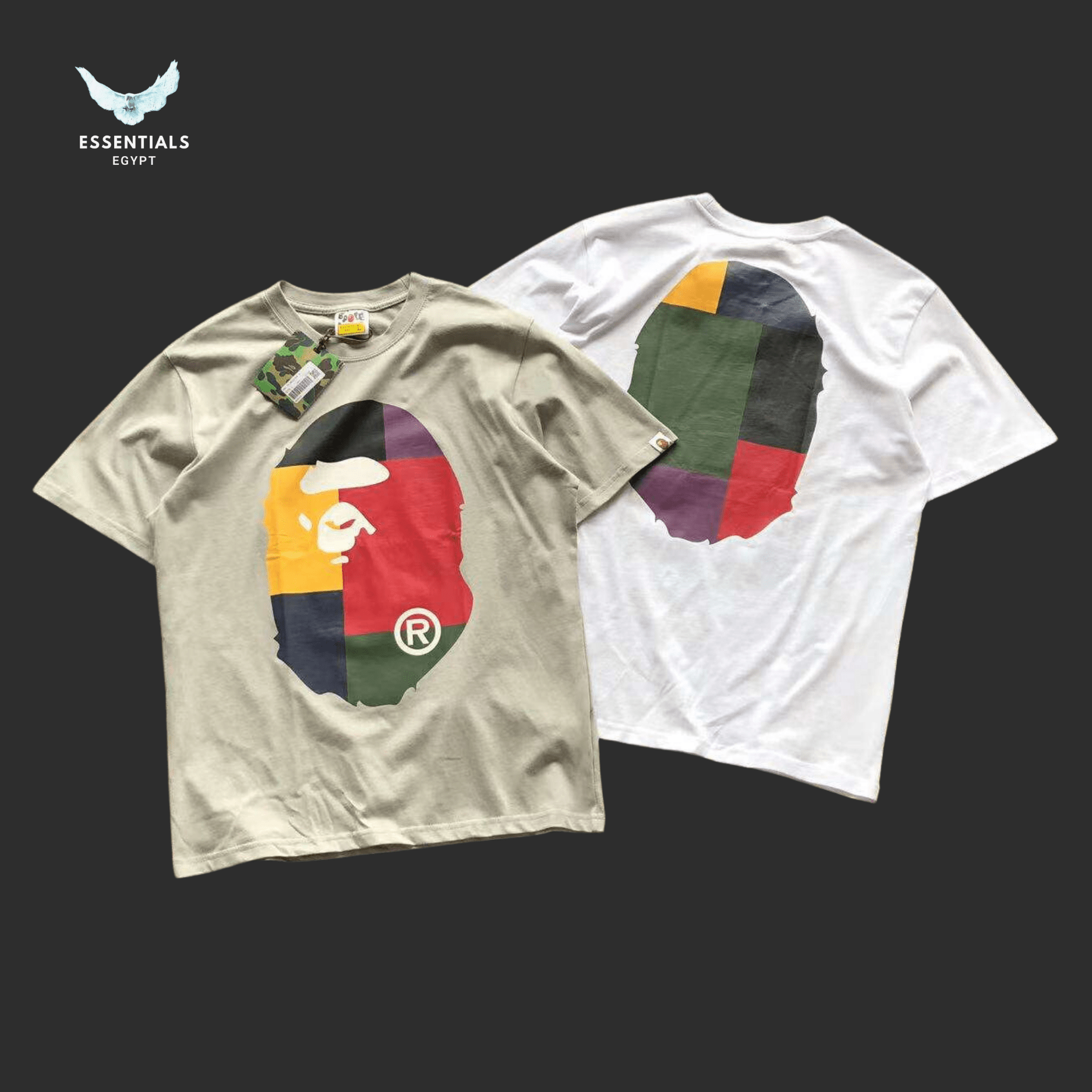 BATHING APE Color - block Big Ape Head T-shirt - ESSENTIALS EGYPT