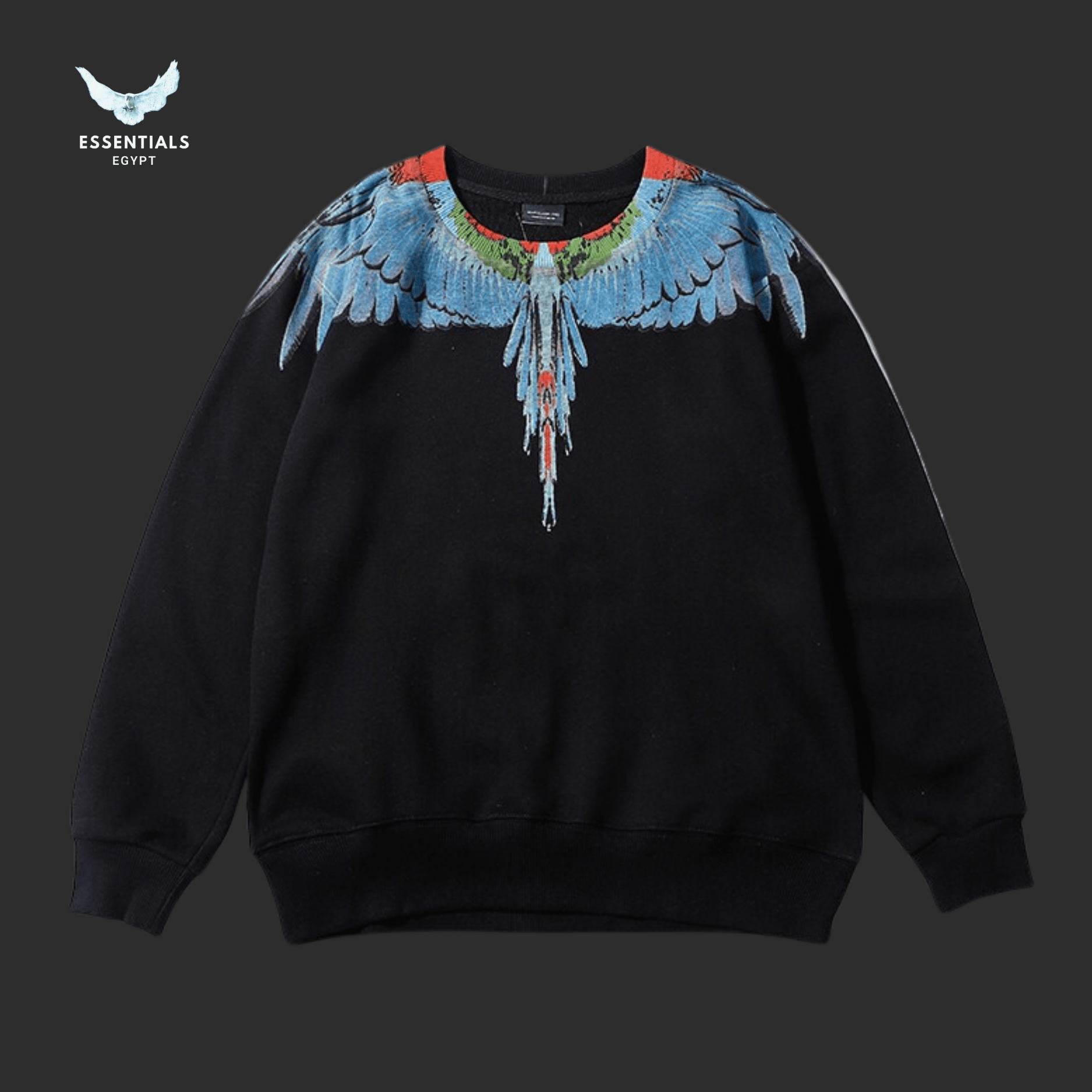 Marcelo Burlon Sweatshirt – Blue Multicolor Wings - ESSENTIALS EGYPT