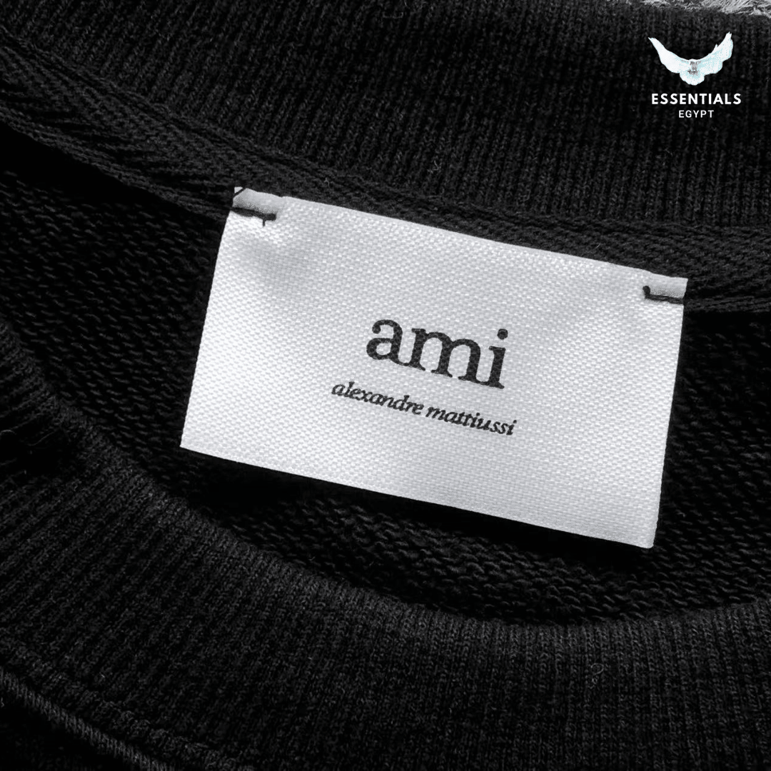 AMI Paris Sweatshirt – Tonal Logo Edition - ESSENTIALS EGYPT