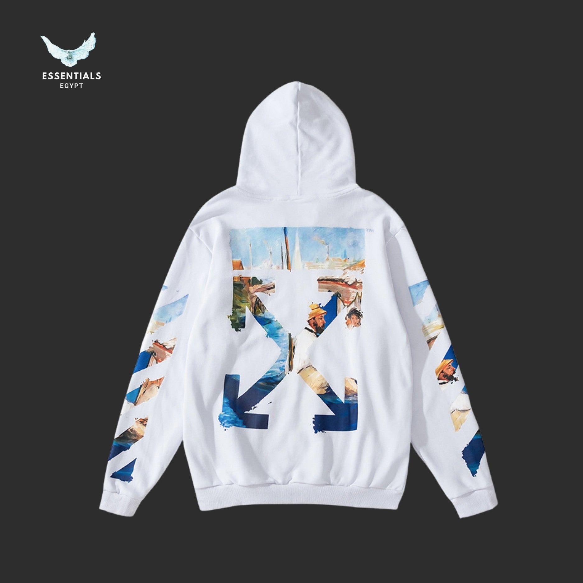 Off-White Monet Painting Arrows Hoodie