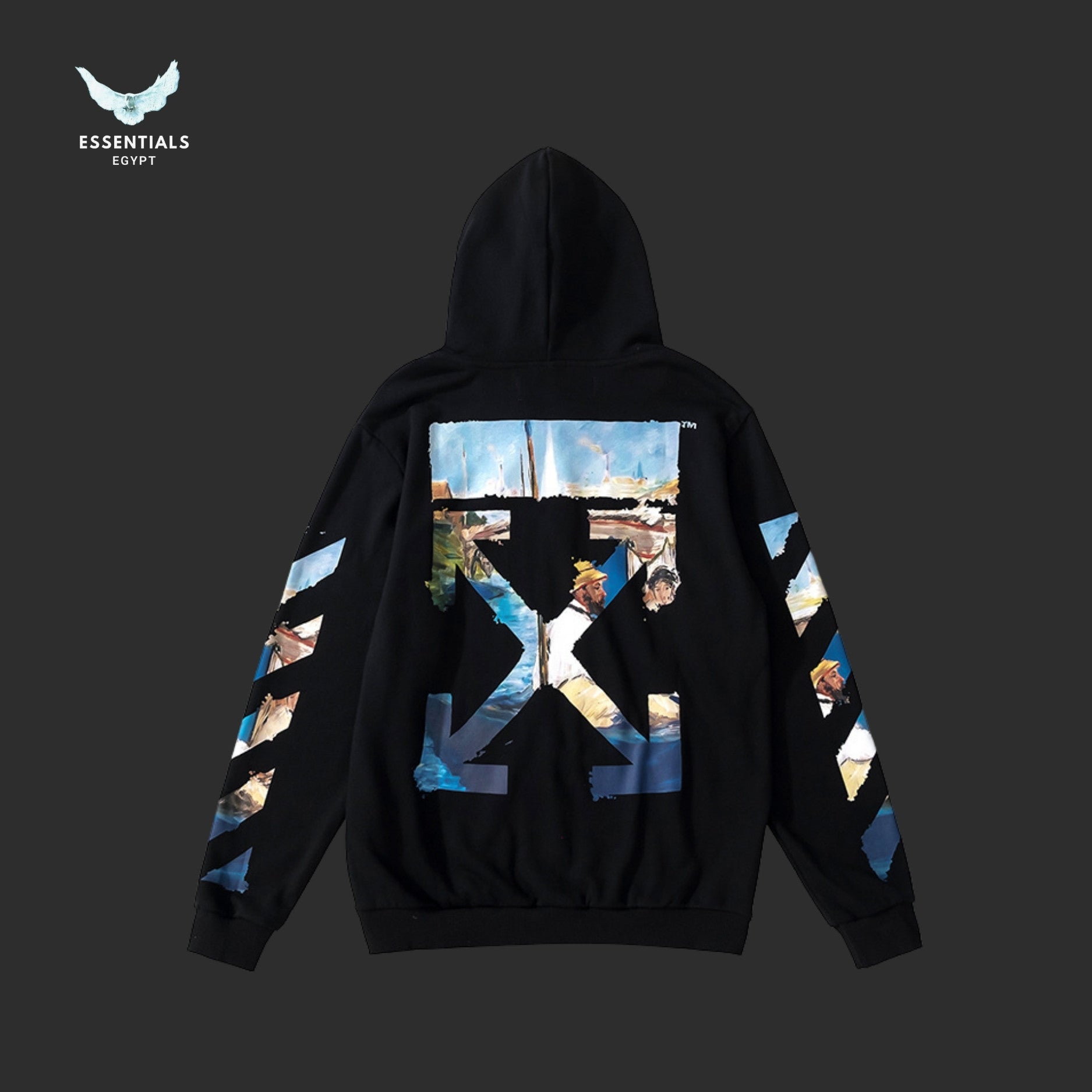 Off-White Monet Painting Arrows Hoodie