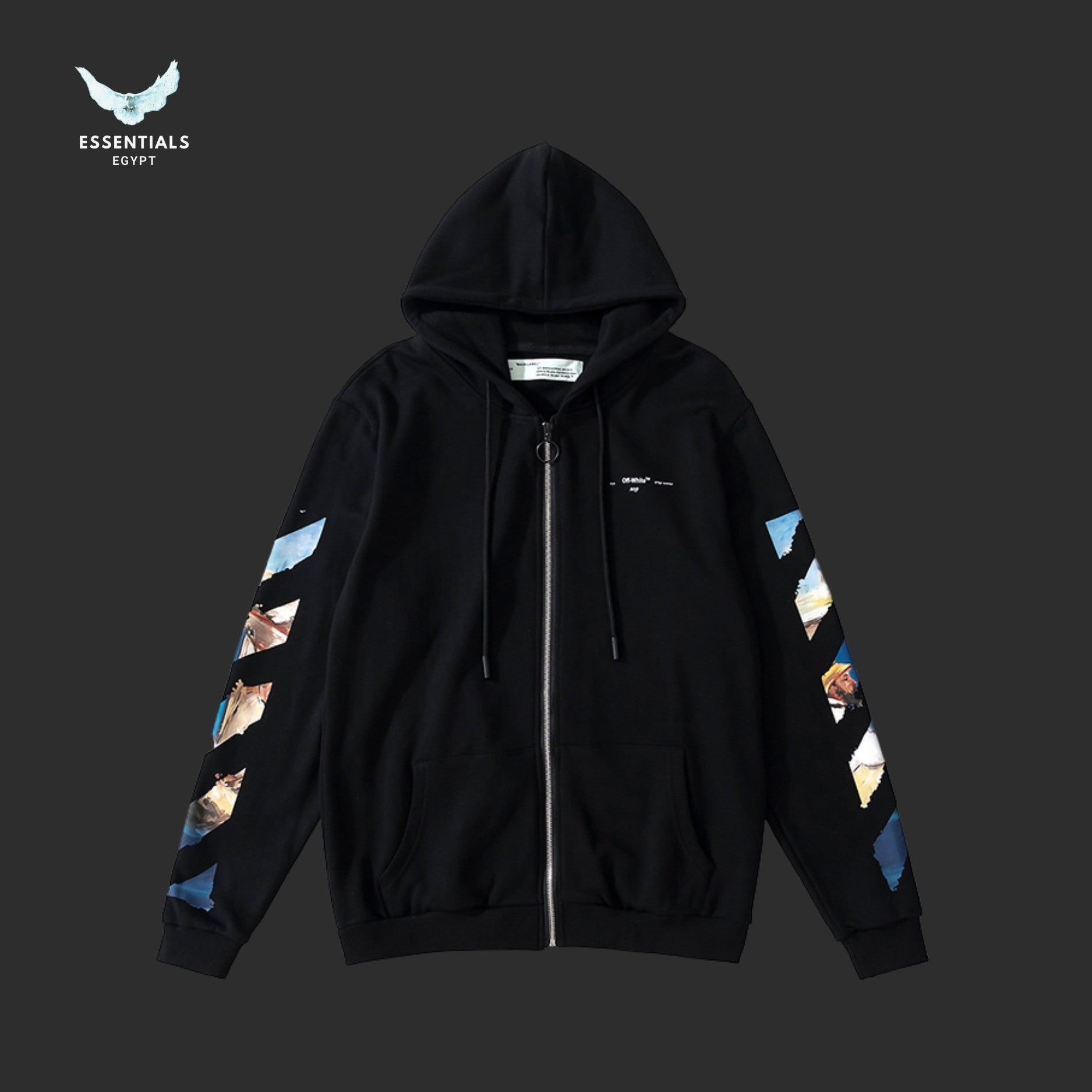 Off-White Monet Painting Arrows Hoodie