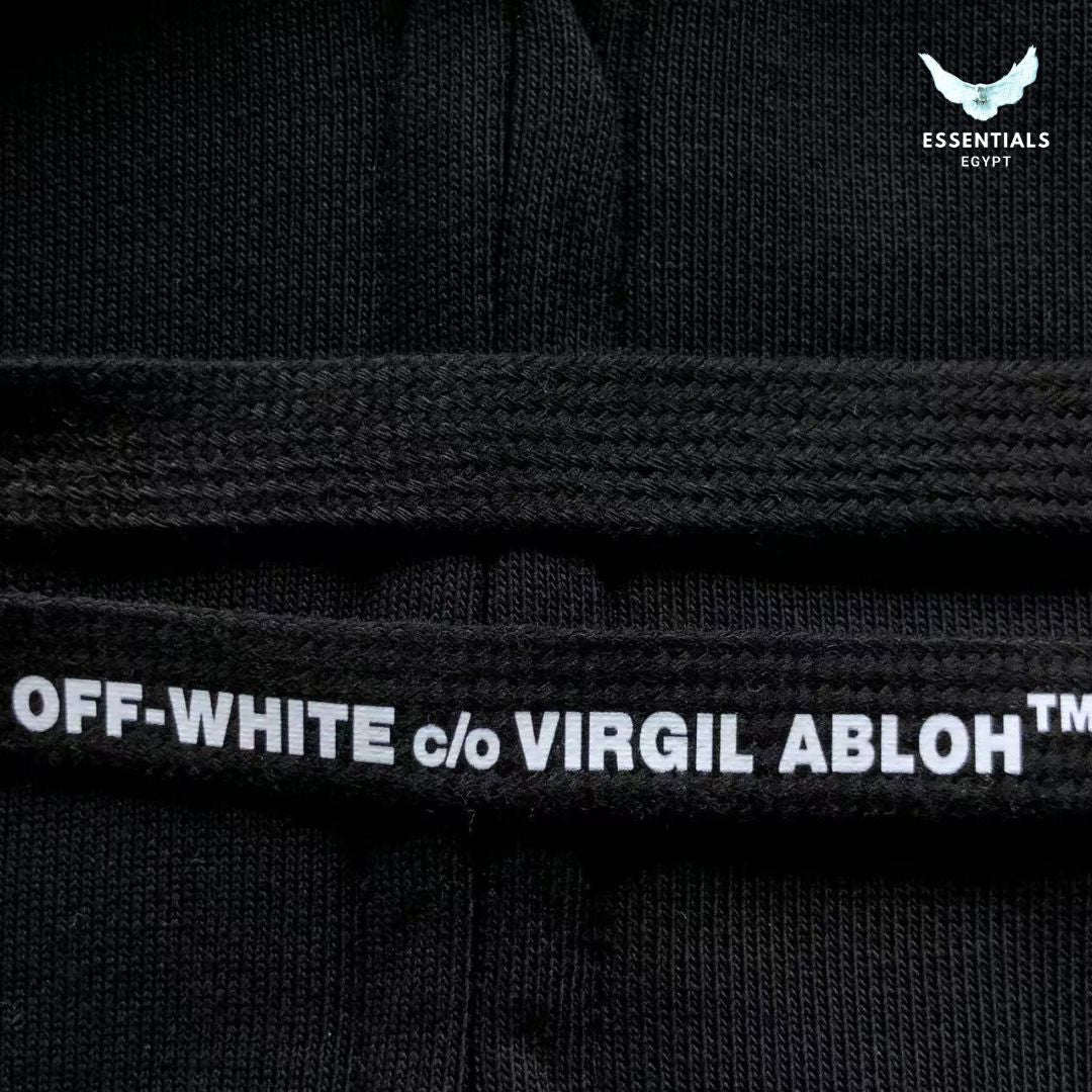 Off - White Black Windy Arrow Hoodie - ESSENTIALS EGYPT
