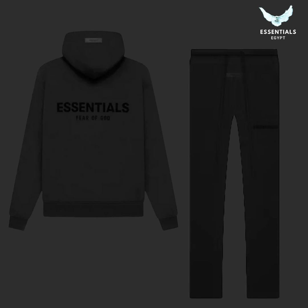 Fear of God Essentials Logo Black Full Set