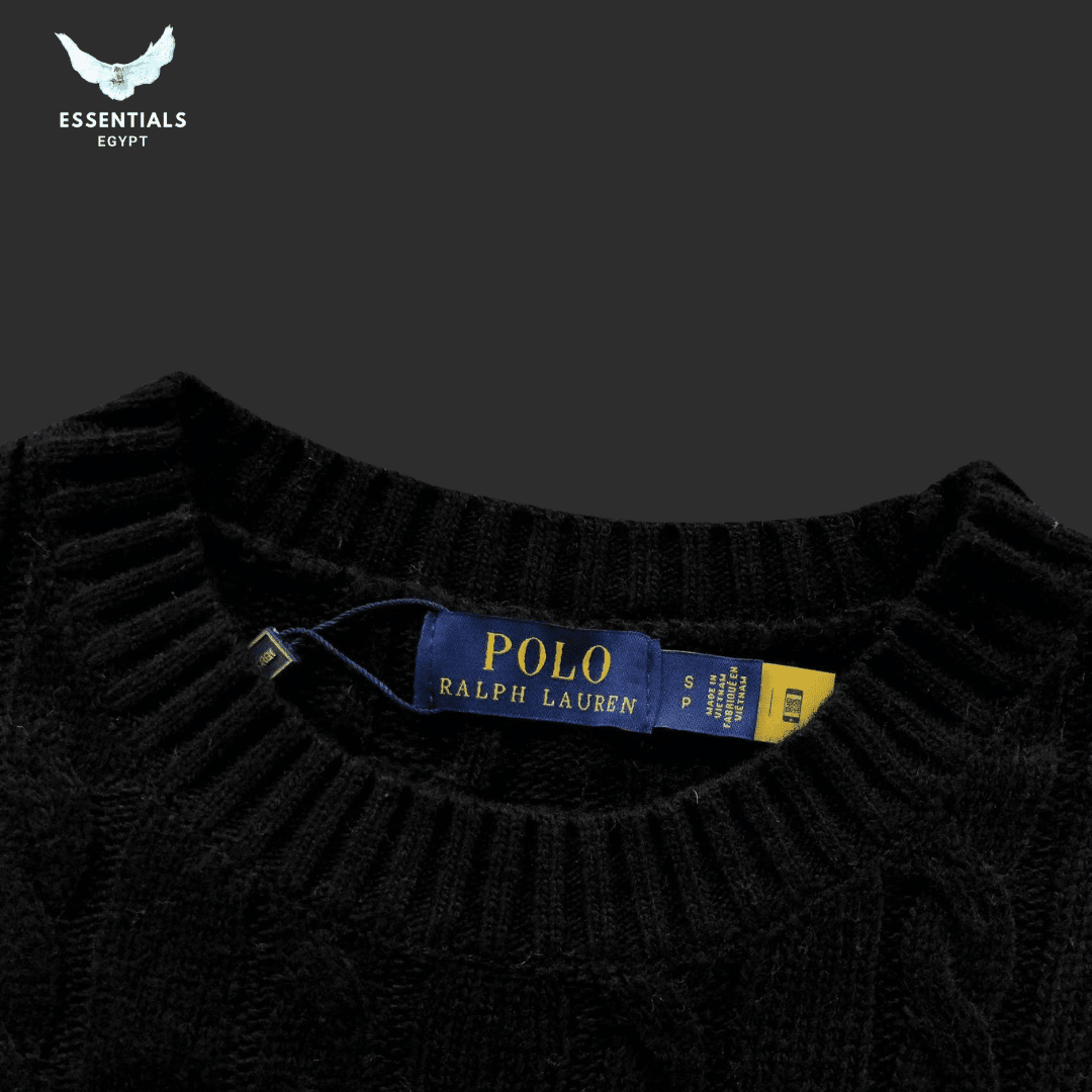 Ralph Lauren Cable - Knit Sweater – Signature Polo Logo - ESSENTIALS EGYPT