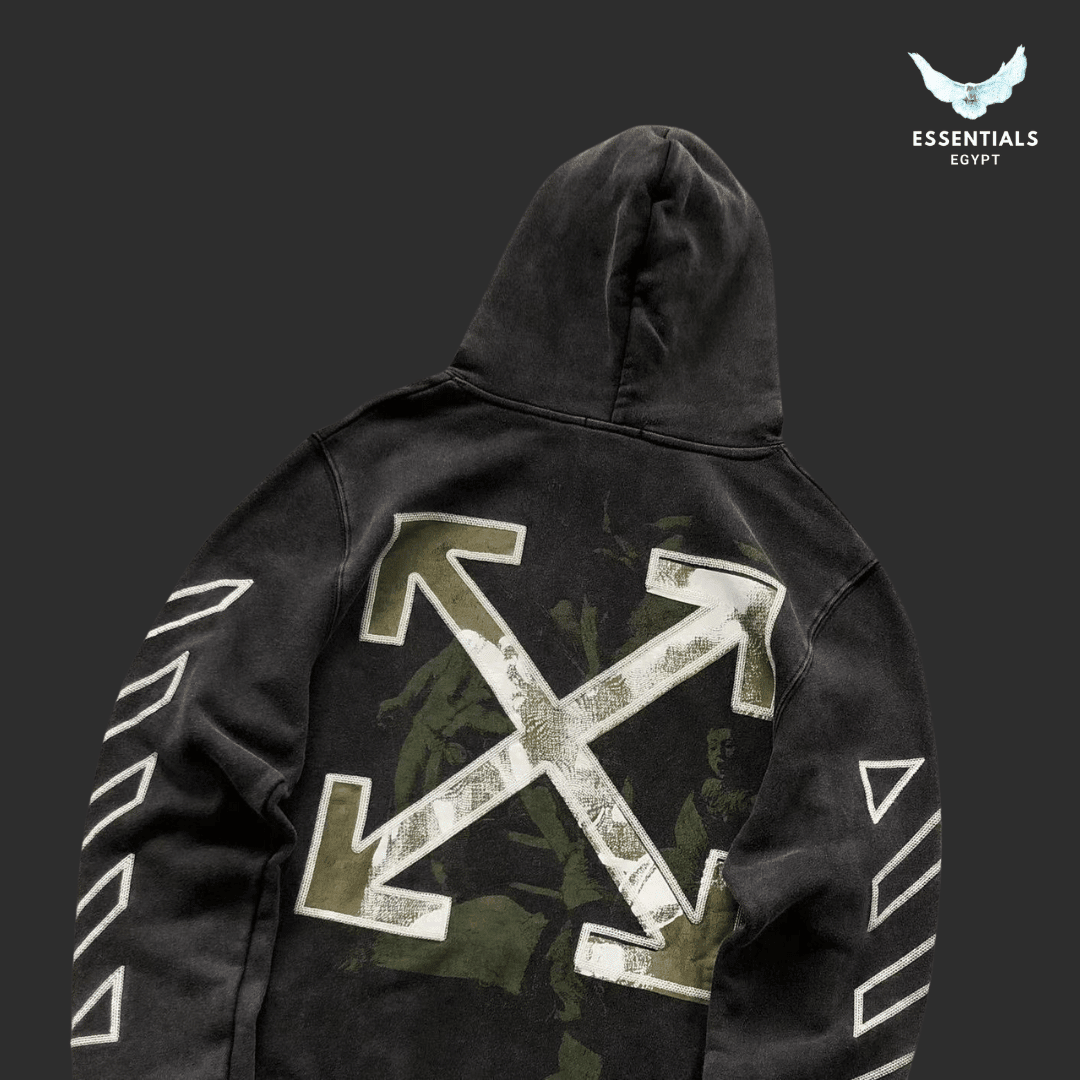 Off - White Arrow Hoodie – Black - ESSENTIALS EGYPT