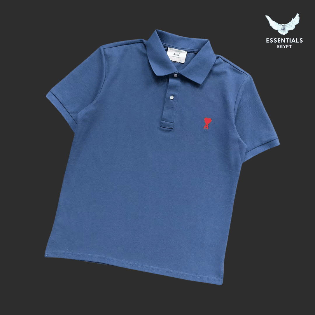 AMI Paris Ami de Coeur Polo – Organic Cotton - ESSENTIALS EGYPT