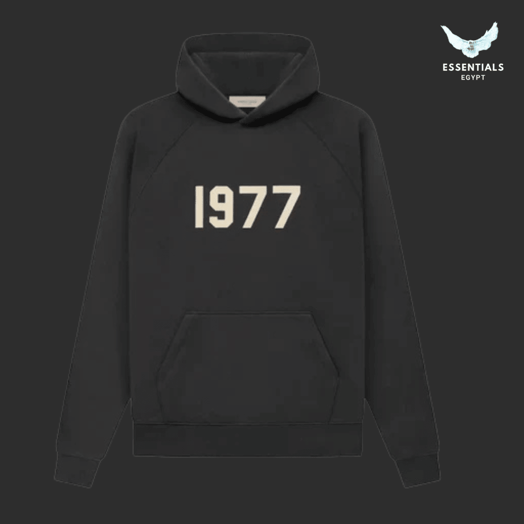 Essentials 1977 hoodie black front print Egypt
