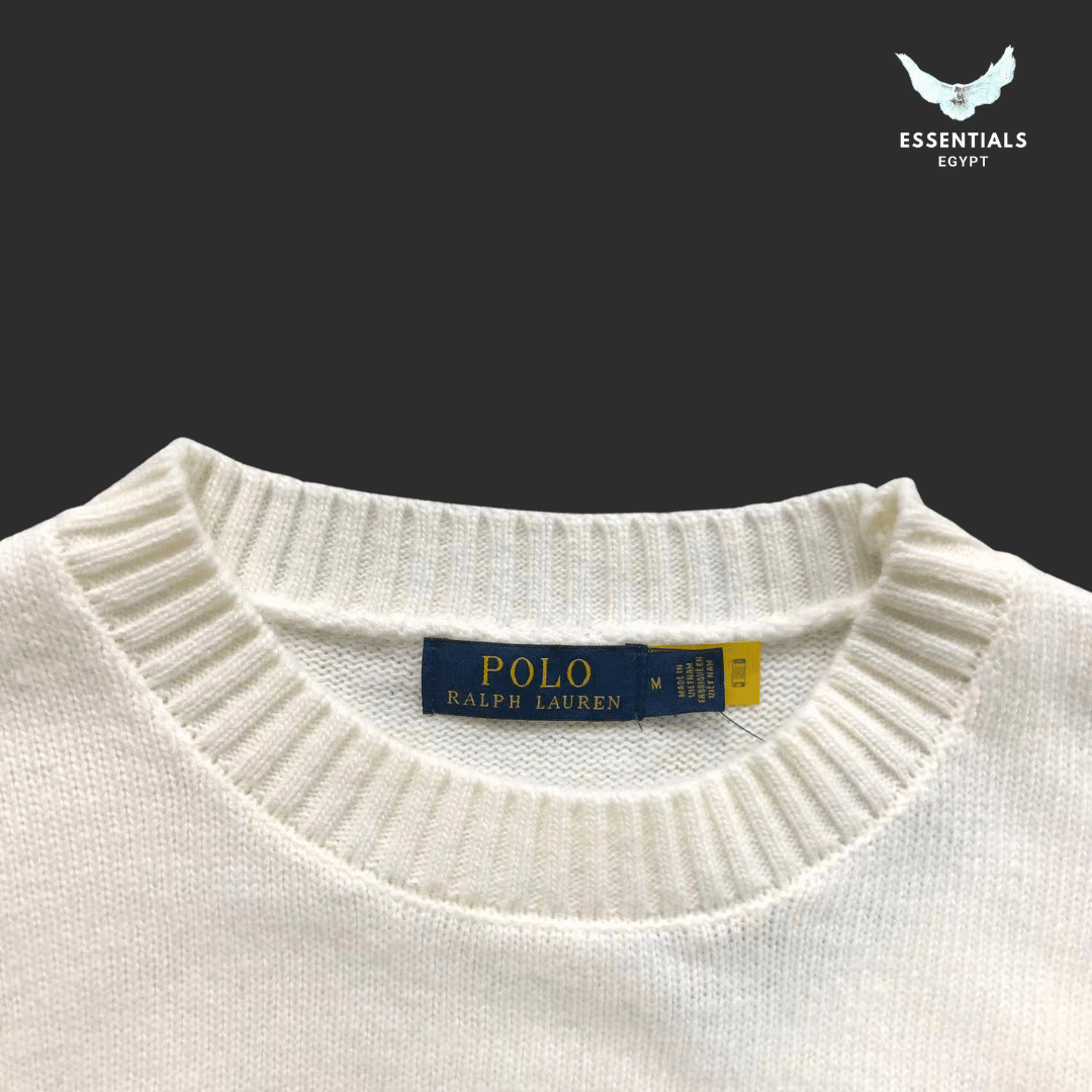 Ralph Lauren Polo Bear Sweatshirt – Cream Knit - ESSENTIALS EGYPT