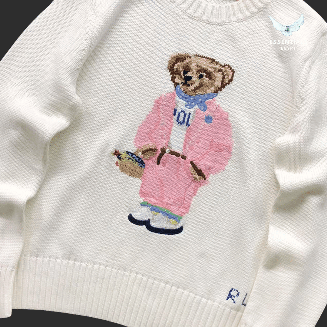 Ralph Lauren Bear Sweater – Pink Outfit Edition - ESSENTIALS EGYPT