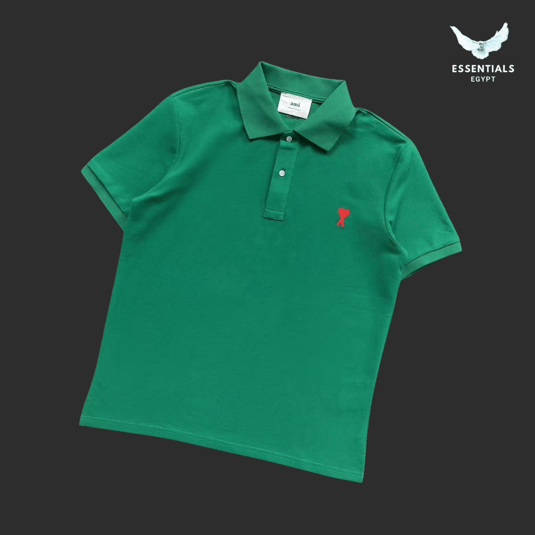 AMI Paris Ami de Coeur Polo – Organic Cotton - ESSENTIALS EGYPT