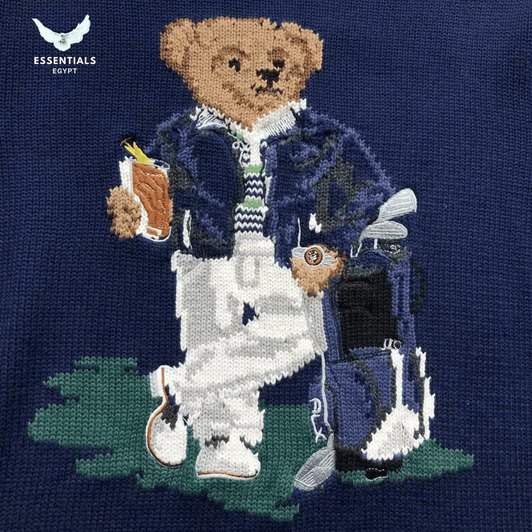 Ralph Lauren Sweater – Polo Bear Navy Knit - ESSENTIALS EGYPT