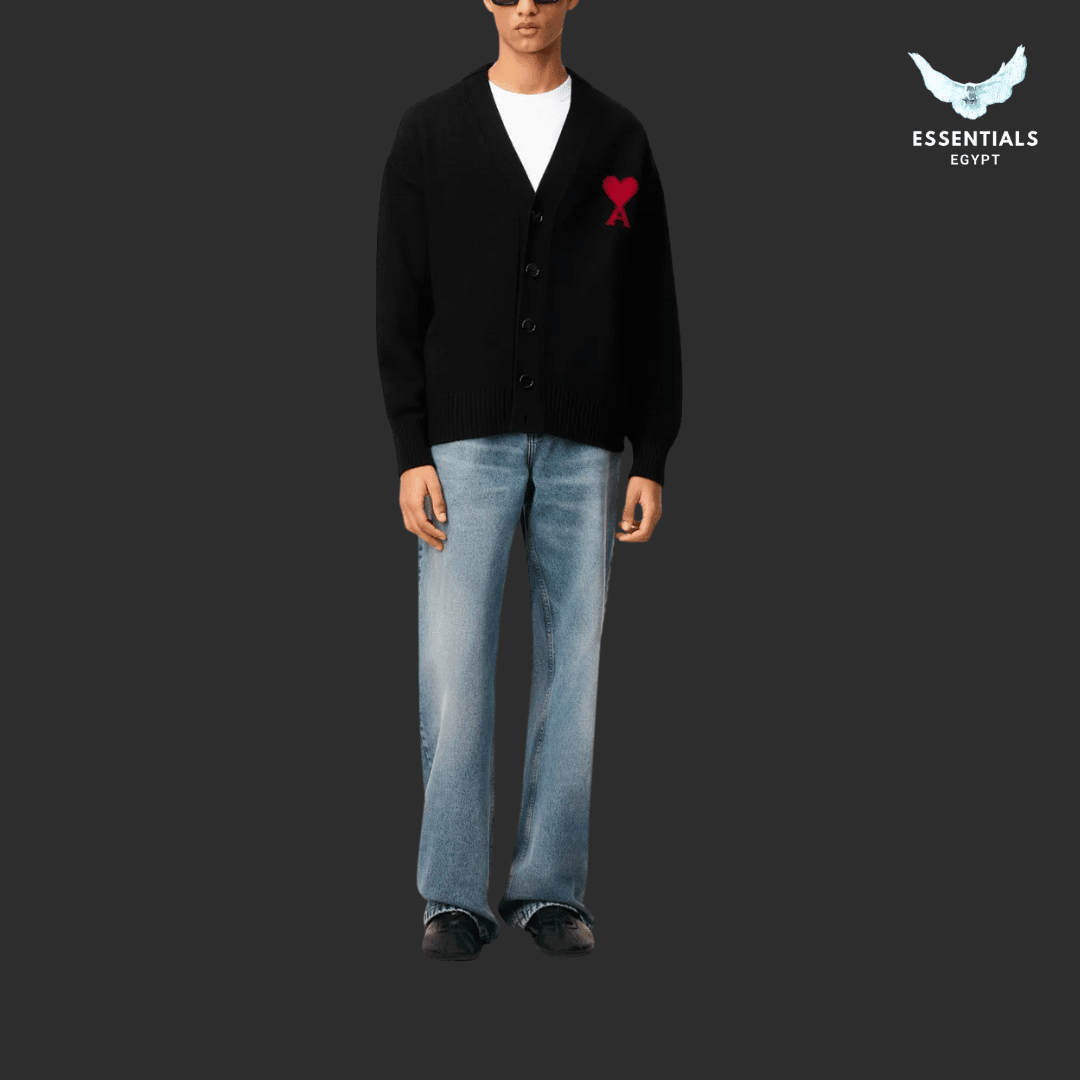 AMI Paris Ami de Coeur Valentine Cardigan Bundle – Black & Navy - ESSENTIALS EGYPT