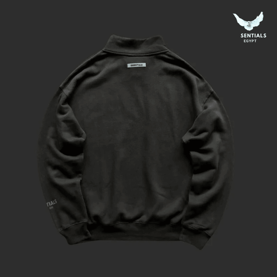 Fear of God Essentials Quarter Zip Black Full Set - ESSENTIALS EGYPT
