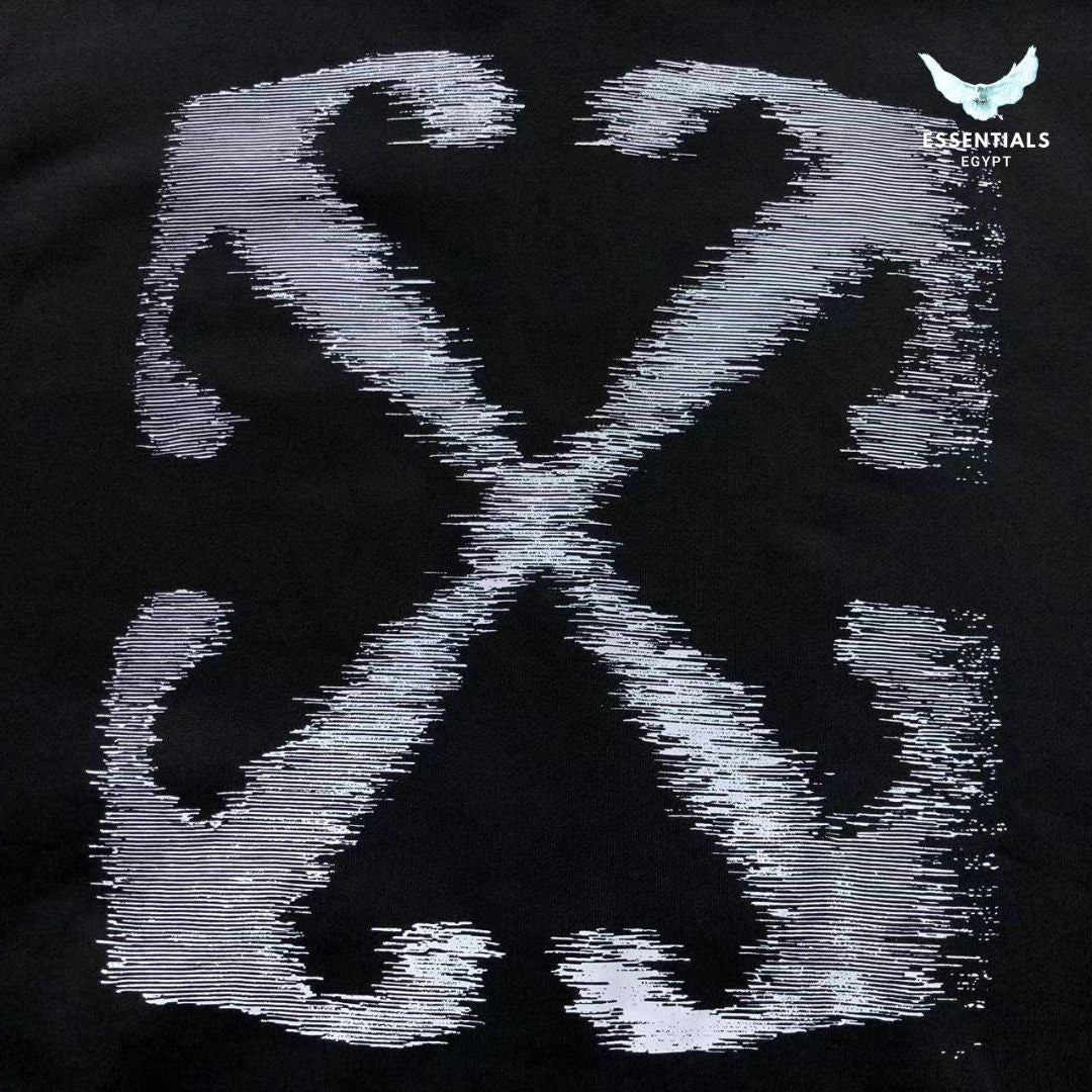 Off - White Black Windy Arrow Hoodie - ESSENTIALS EGYPT