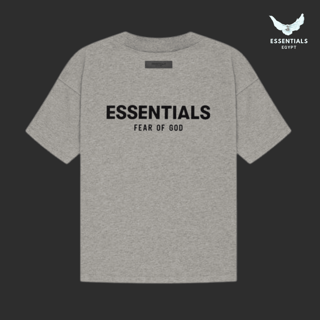 Fear of God Essentials Logo Dark Oatmeal T-Shirt & Shorts Set - ESSENTIALS EGYPT