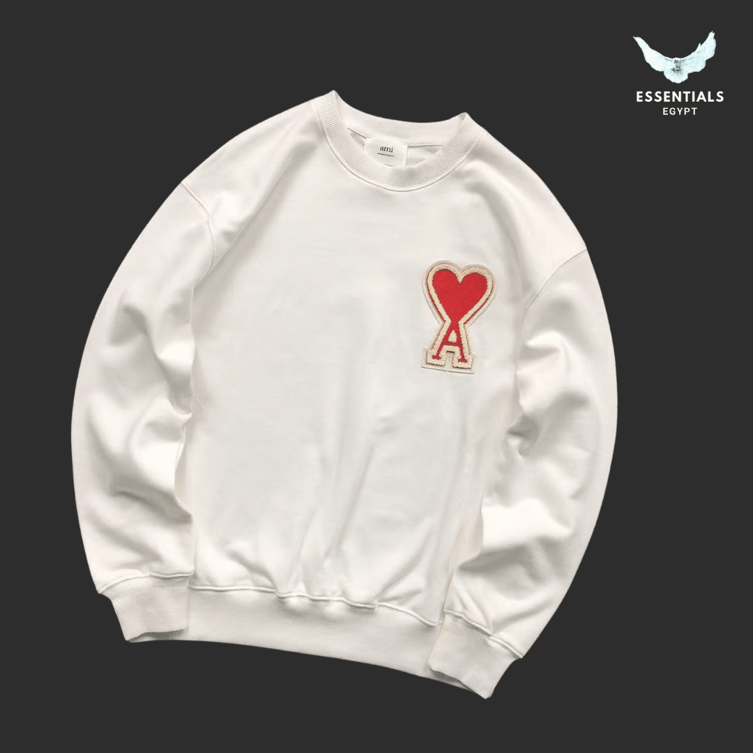 AMI Paris Sweatshirt – Tonal Logo Edition - ESSENTIALS EGYPT